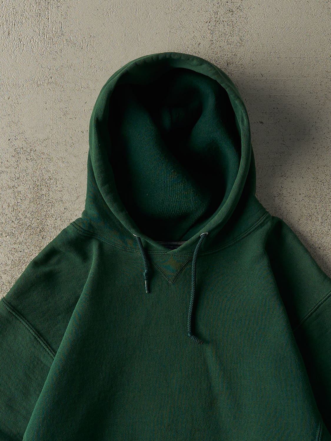 Vintage Y2K Green Russell Athletic Blank Hoodie (M/L)