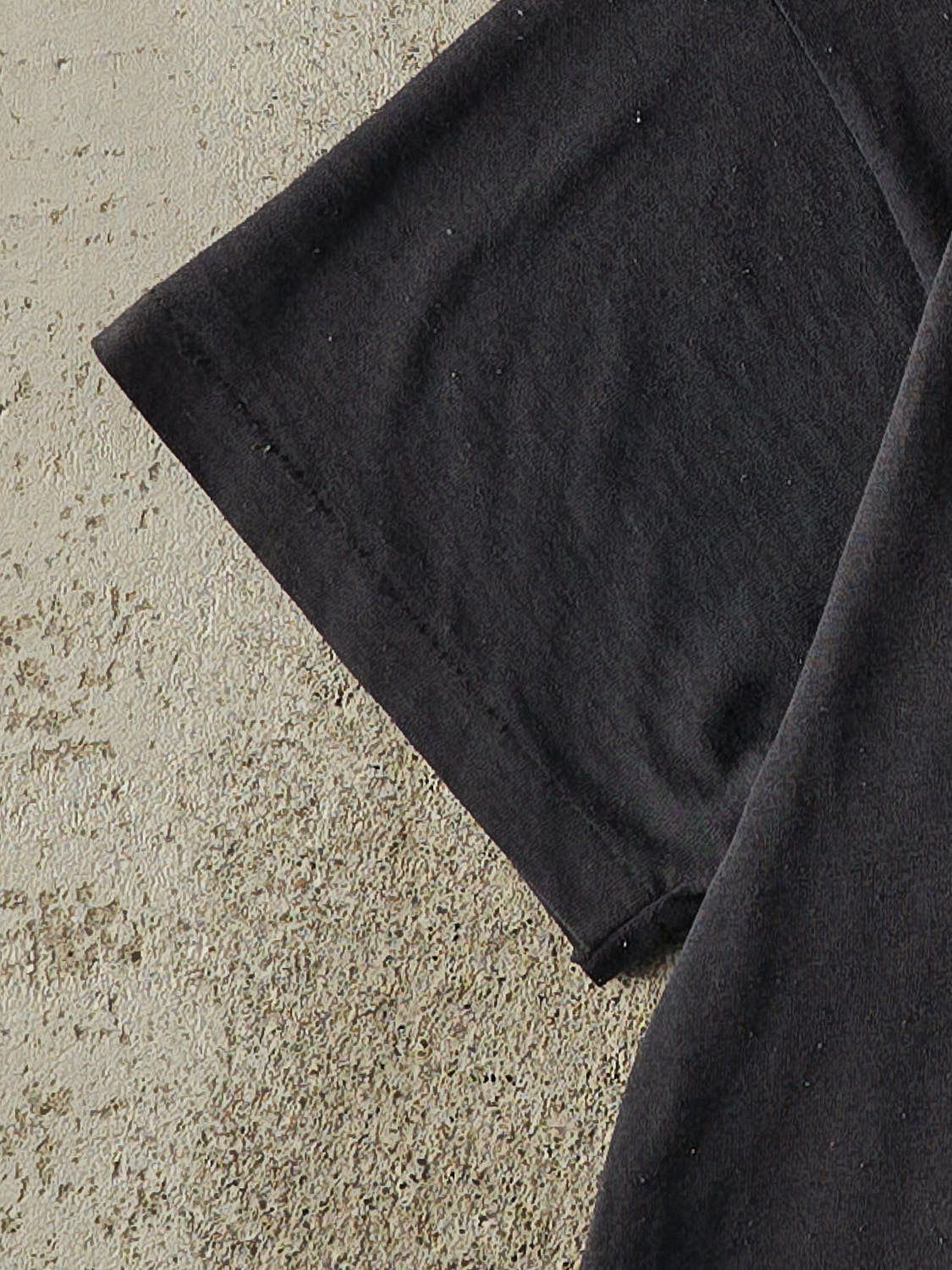 Vintage 80s Faded Black Single Stitch Pocket Tee (S/M)