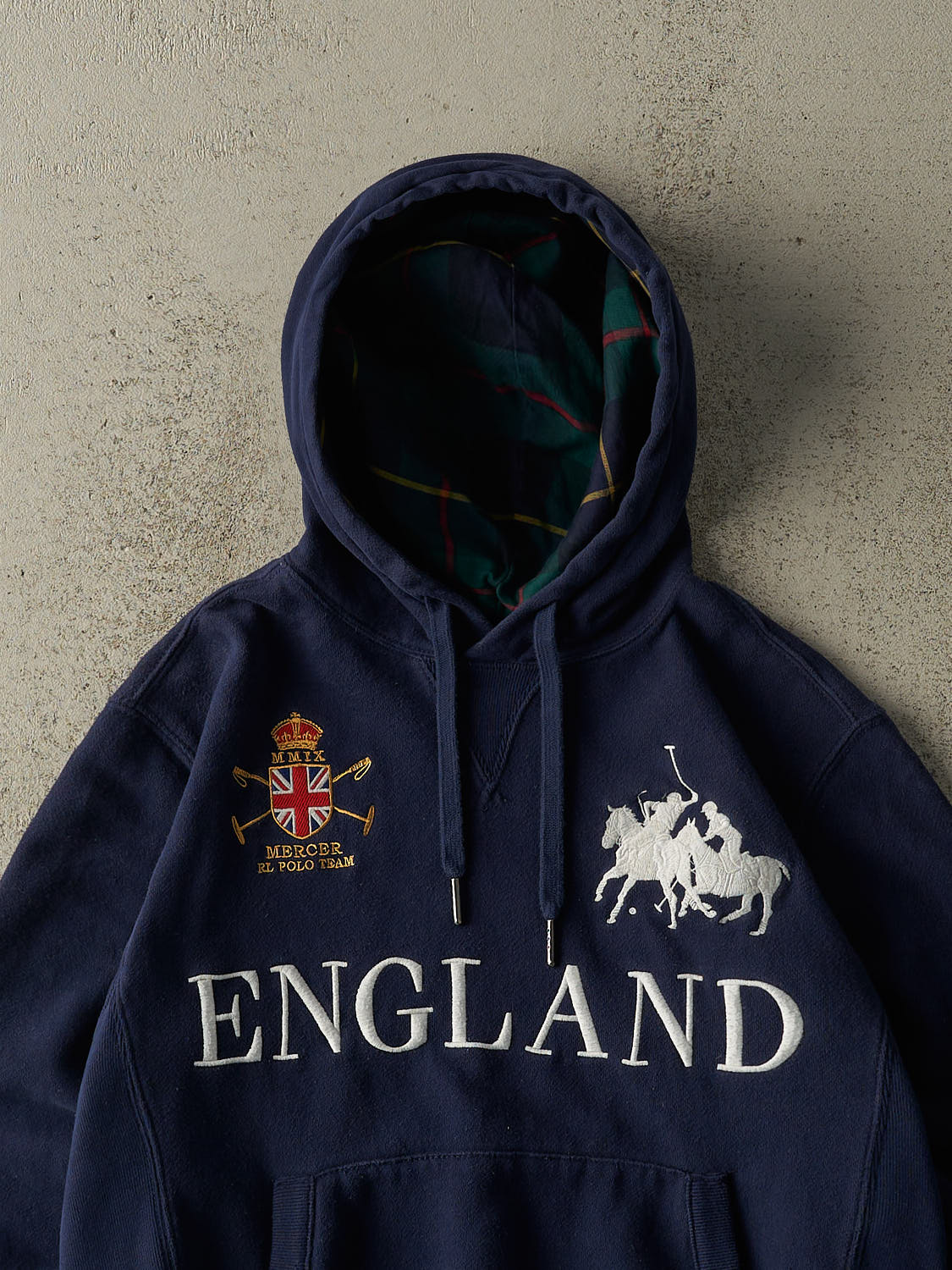 Vintage Y2K Navy Blue Polo by Ralph Lauren England Hoodie (S