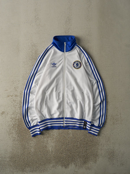 Vintage Y2K White & Blue Chelsea FC Adidas Track Jacket (M/L