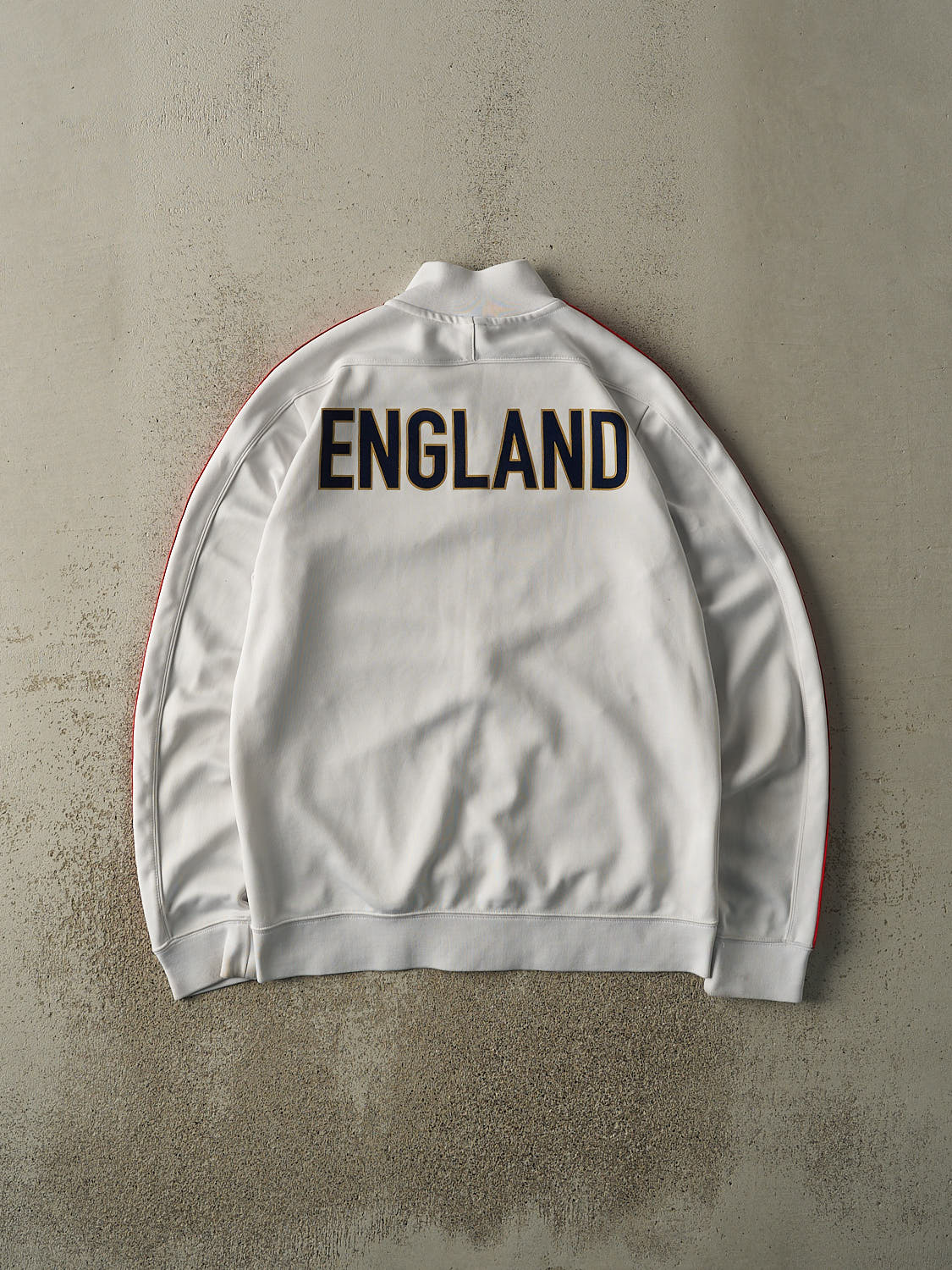 Vintage 13' White & Red England Nike Track Jacket (L)