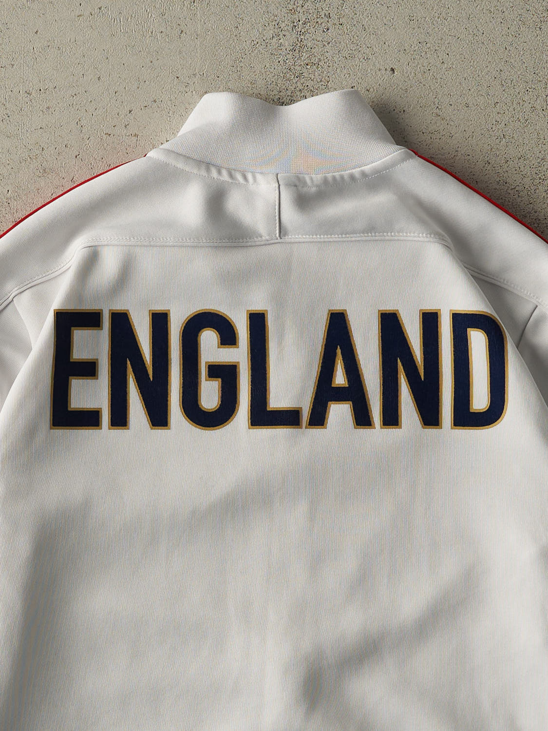 Vintage 13' White & Red England Nike Track Jacket (L)
