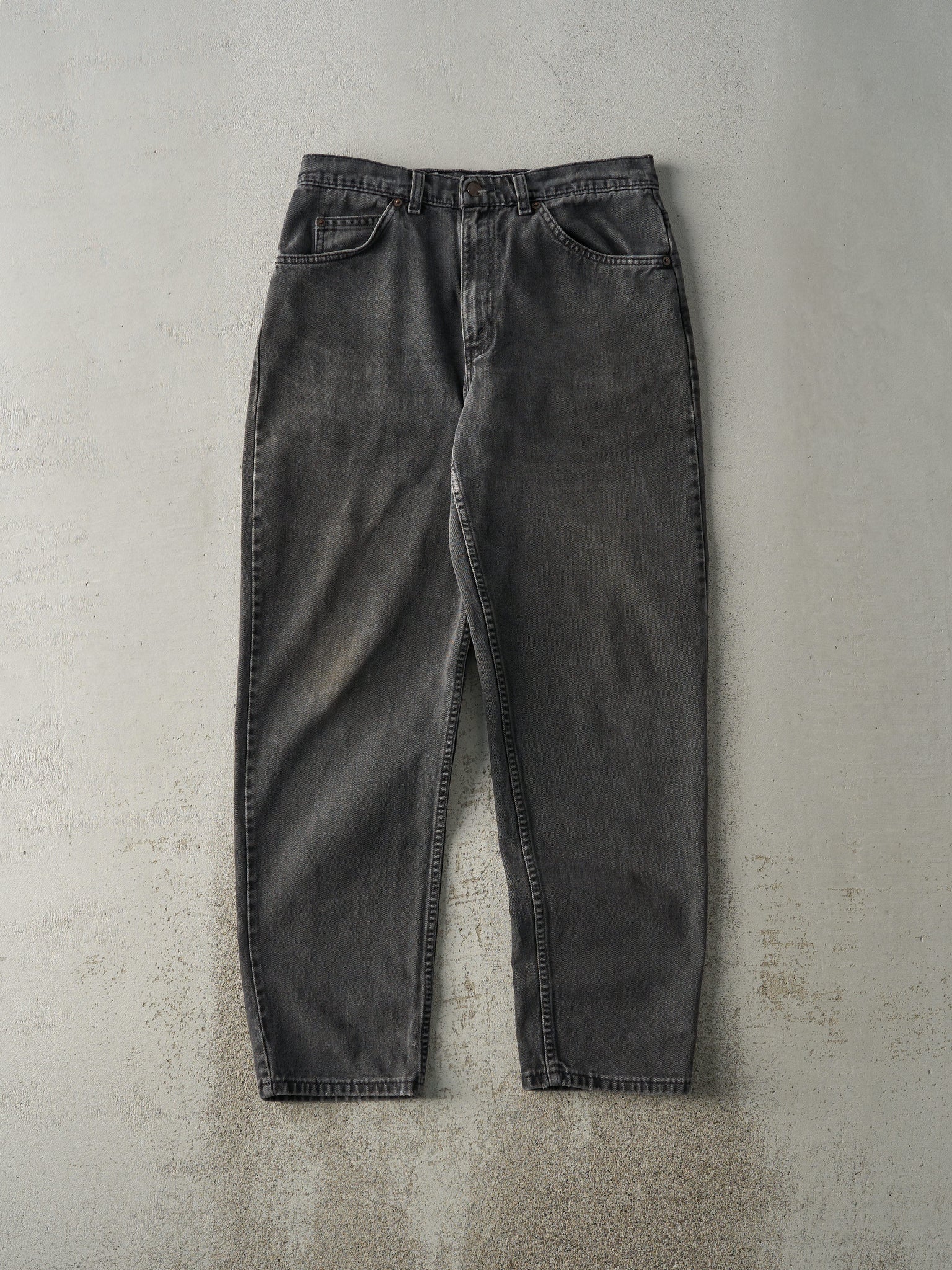 Vintage 90s Faded Black Levi's Orange Tab Denim Pants (31x31)