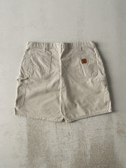 Vintage Y2K Beige Carhartt Lightweight Carpenter Shorts (38x8)