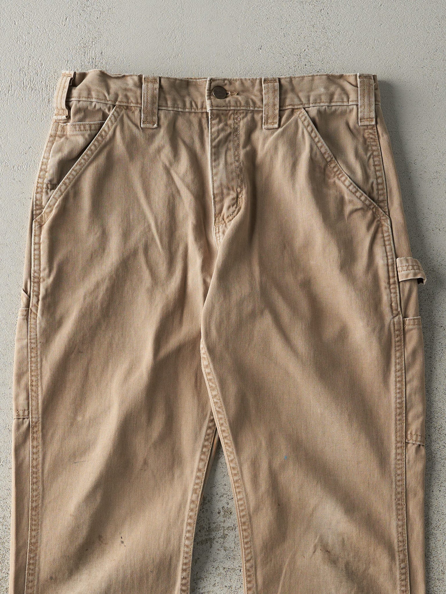 Vintage Y2K Beige Carhartt Carpenter Pants (30x30.5)