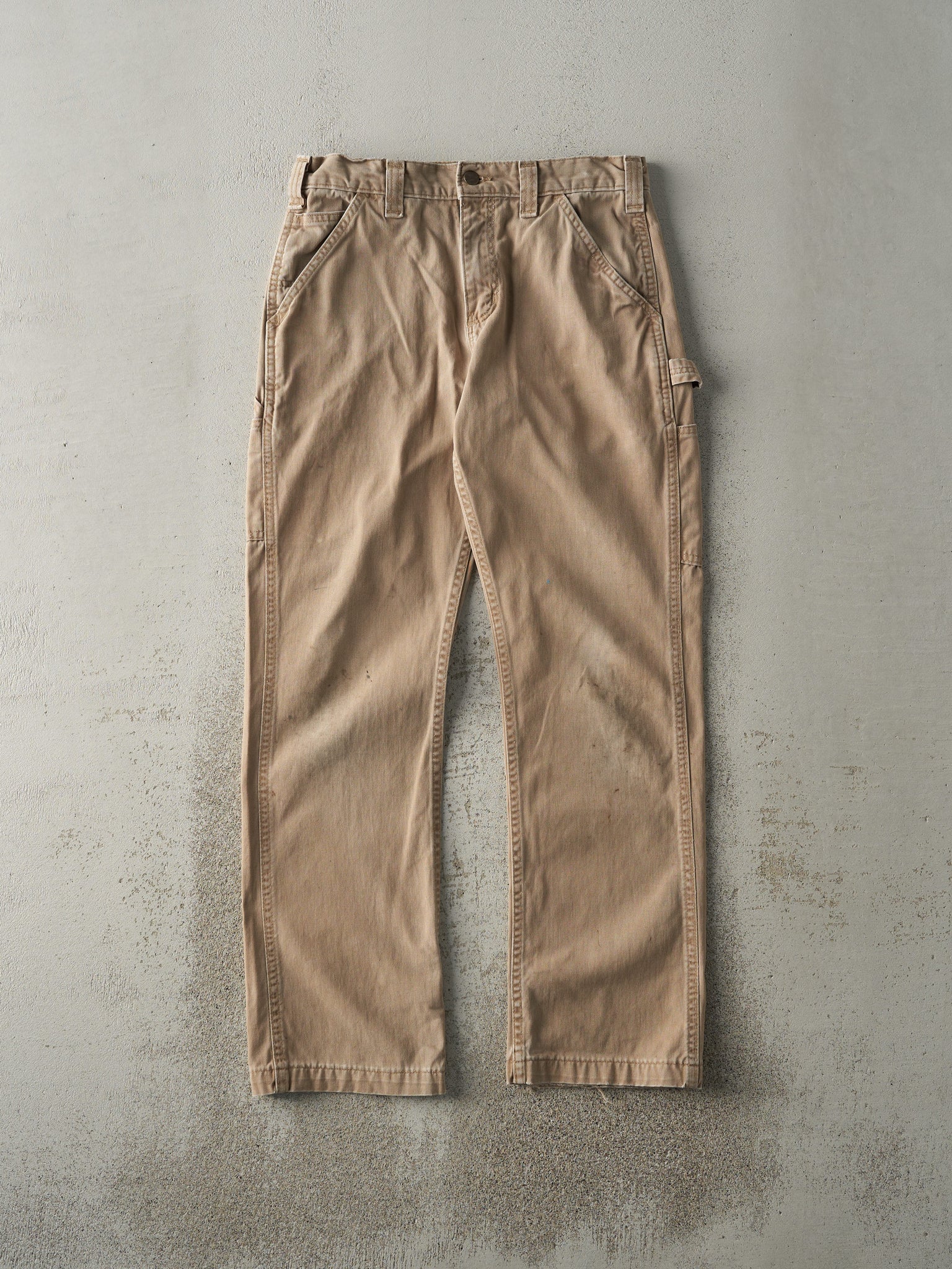 Vintage Y2K Beige Carhartt Carpenter Pants (30x30.5)