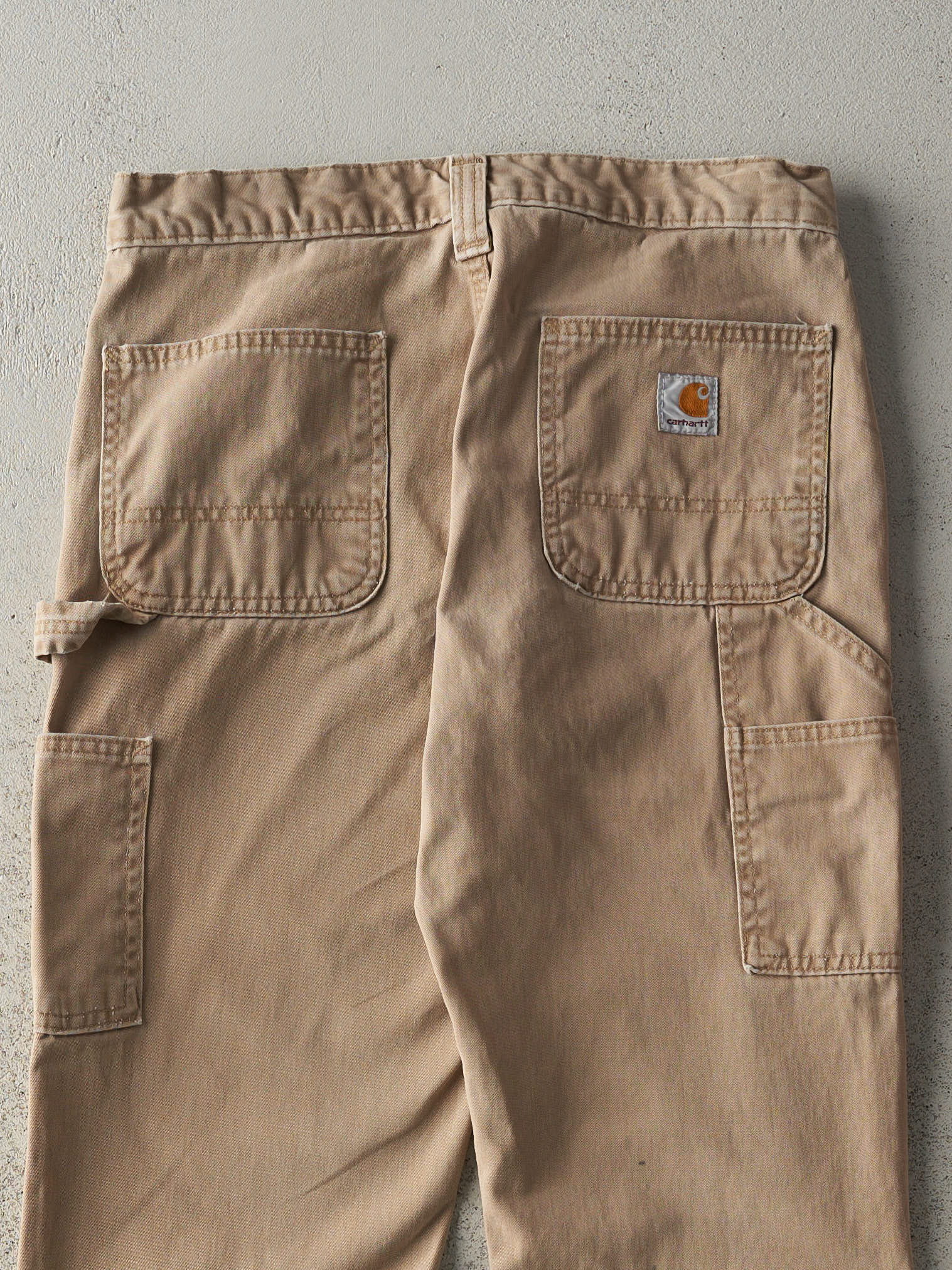 Vintage Y2K Beige Carhartt Carpenter Pants (30x30.5)