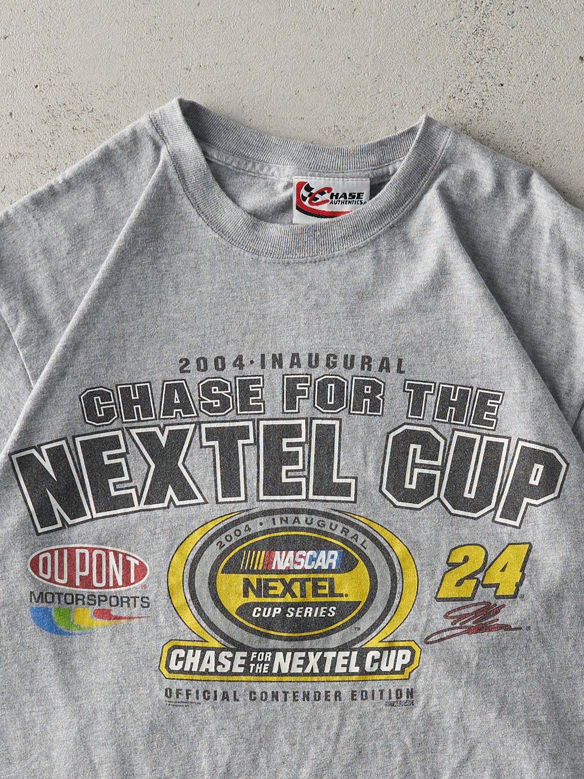 Vintage 04' Grey Jeff Gordon Nascar Nextel Cup Tee (S/M)