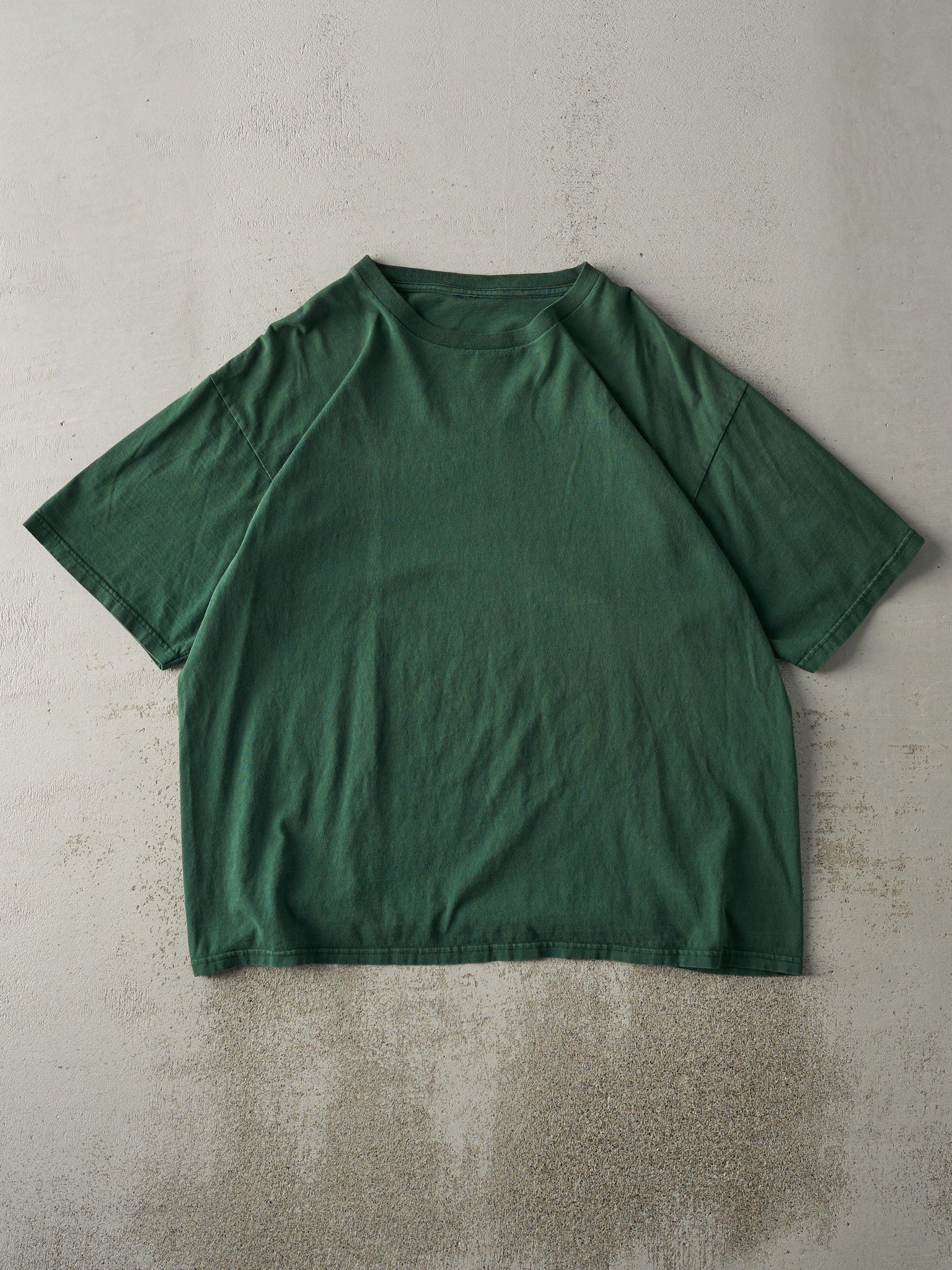 Vintage 90s Forest Green Blank Tee (L/XL)