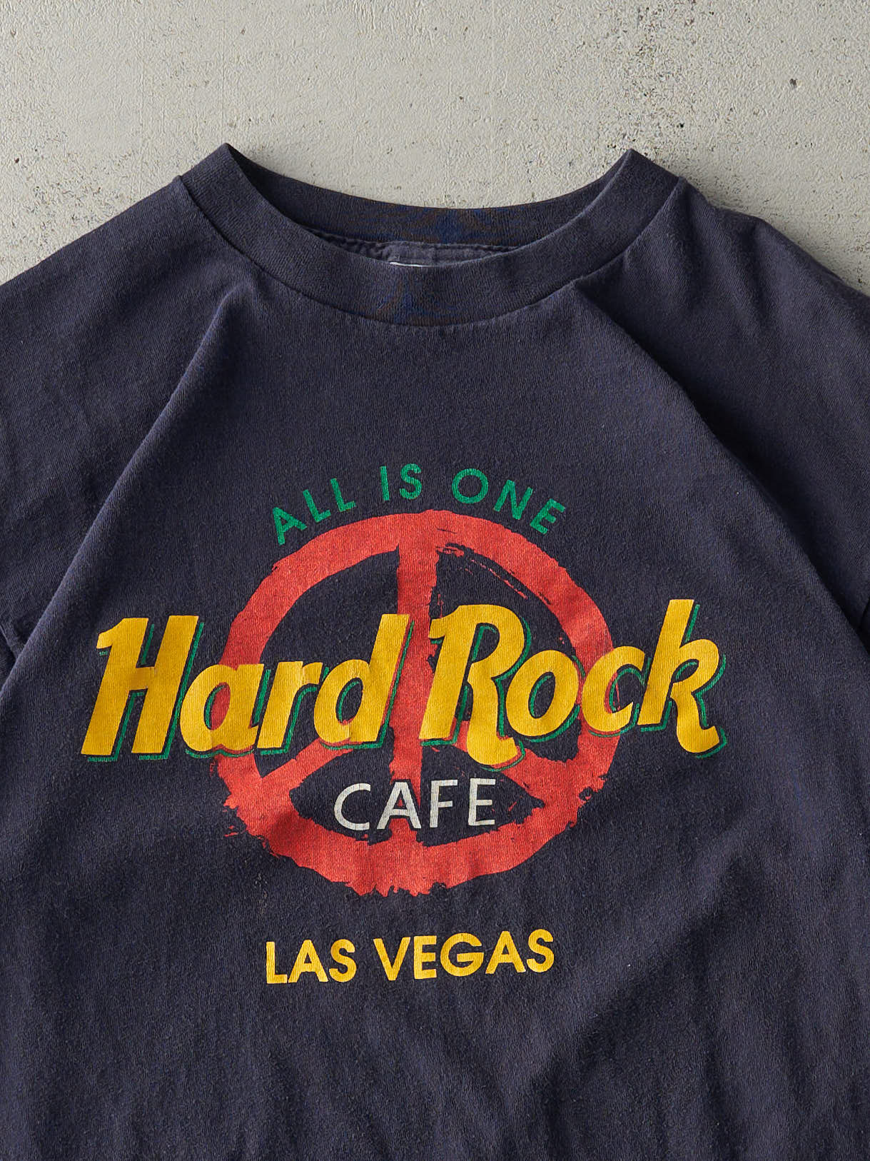 Vintage 90s Navy Blue Hard Rock Cafe Las Vegas Tee (L)