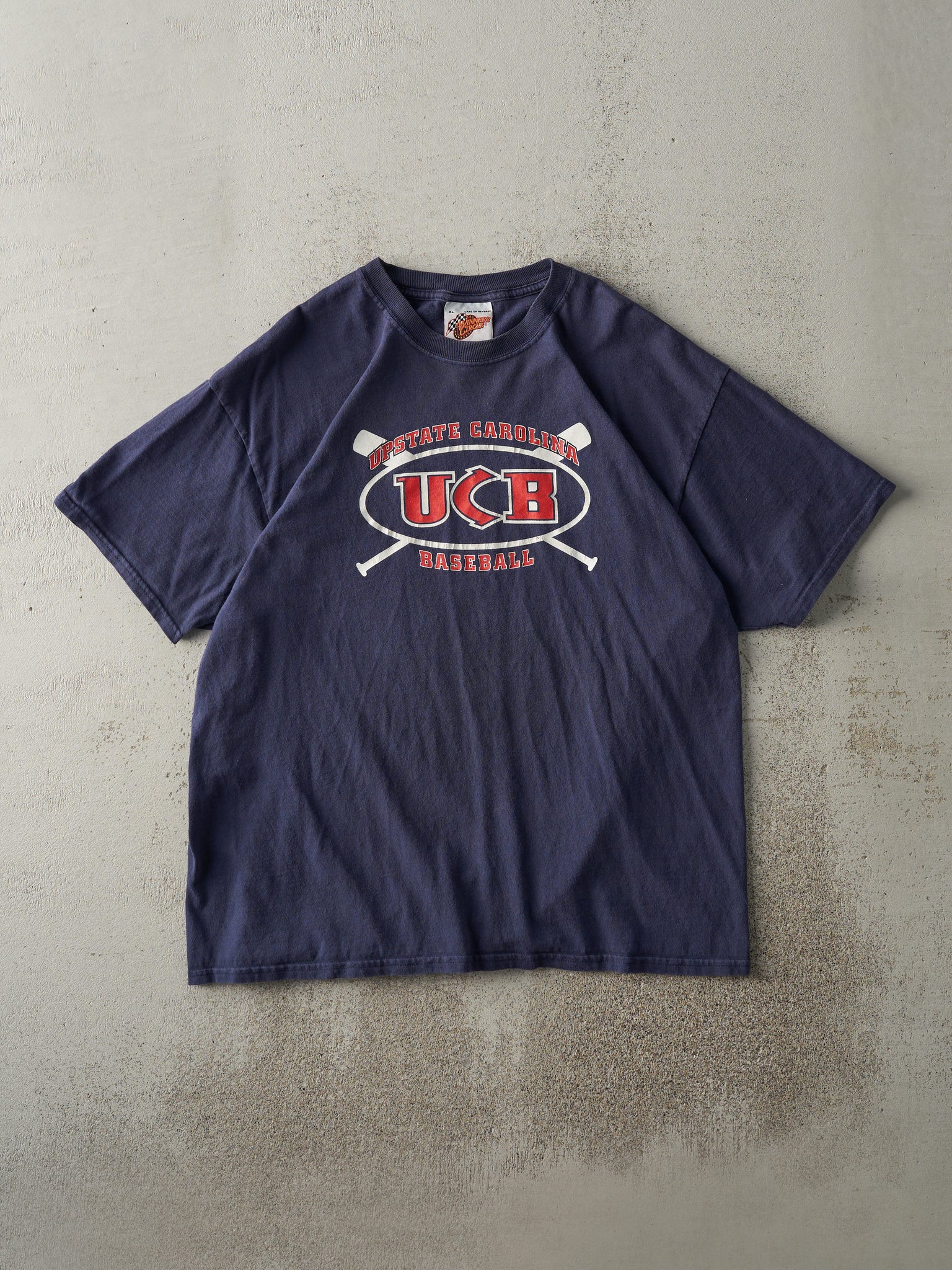 Vintage 90s Navy Blue Upstate Carolina Baseball Tee (L)