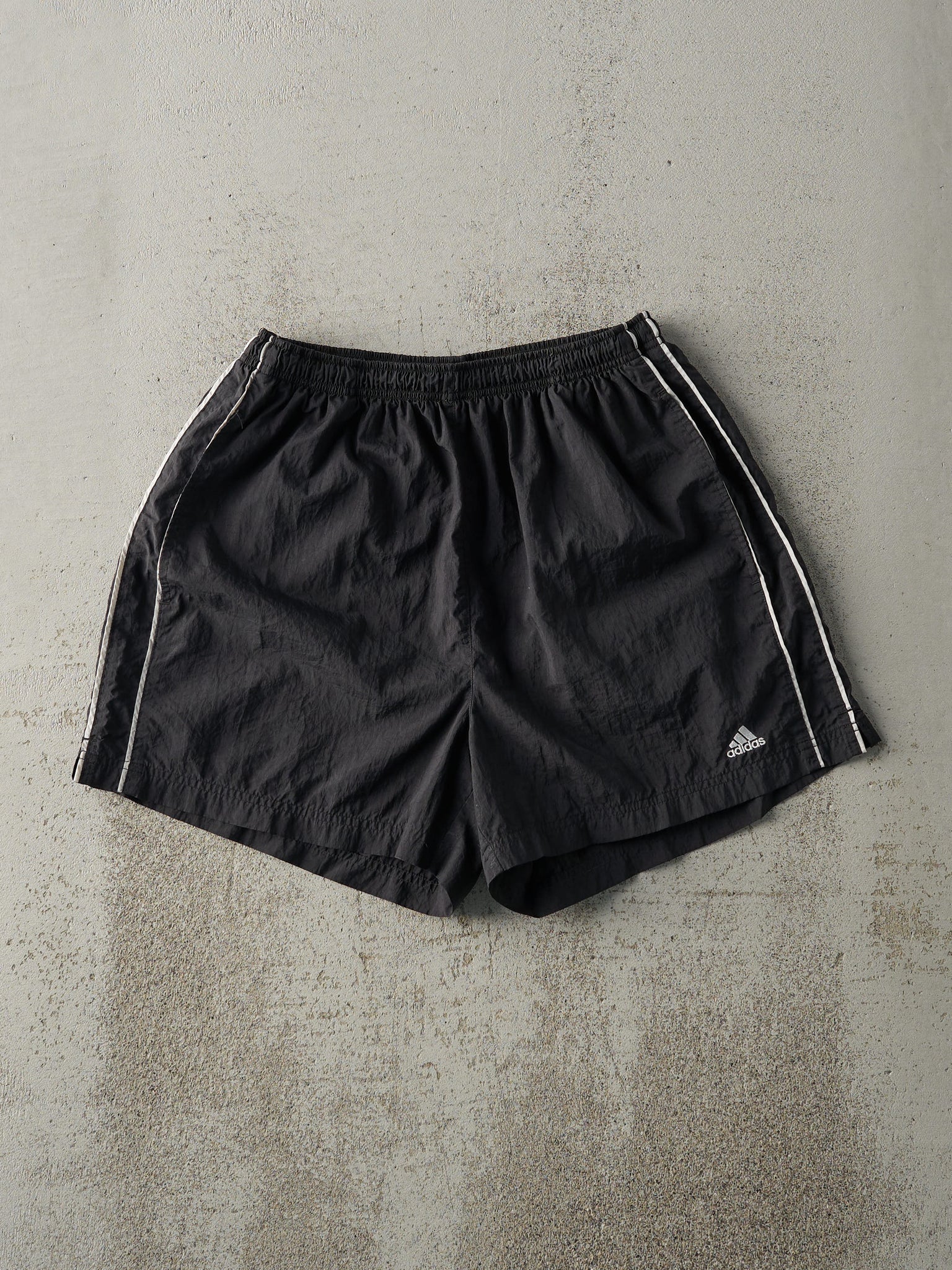 Vintage 90s Black Adidas Track Shorts (27x4)