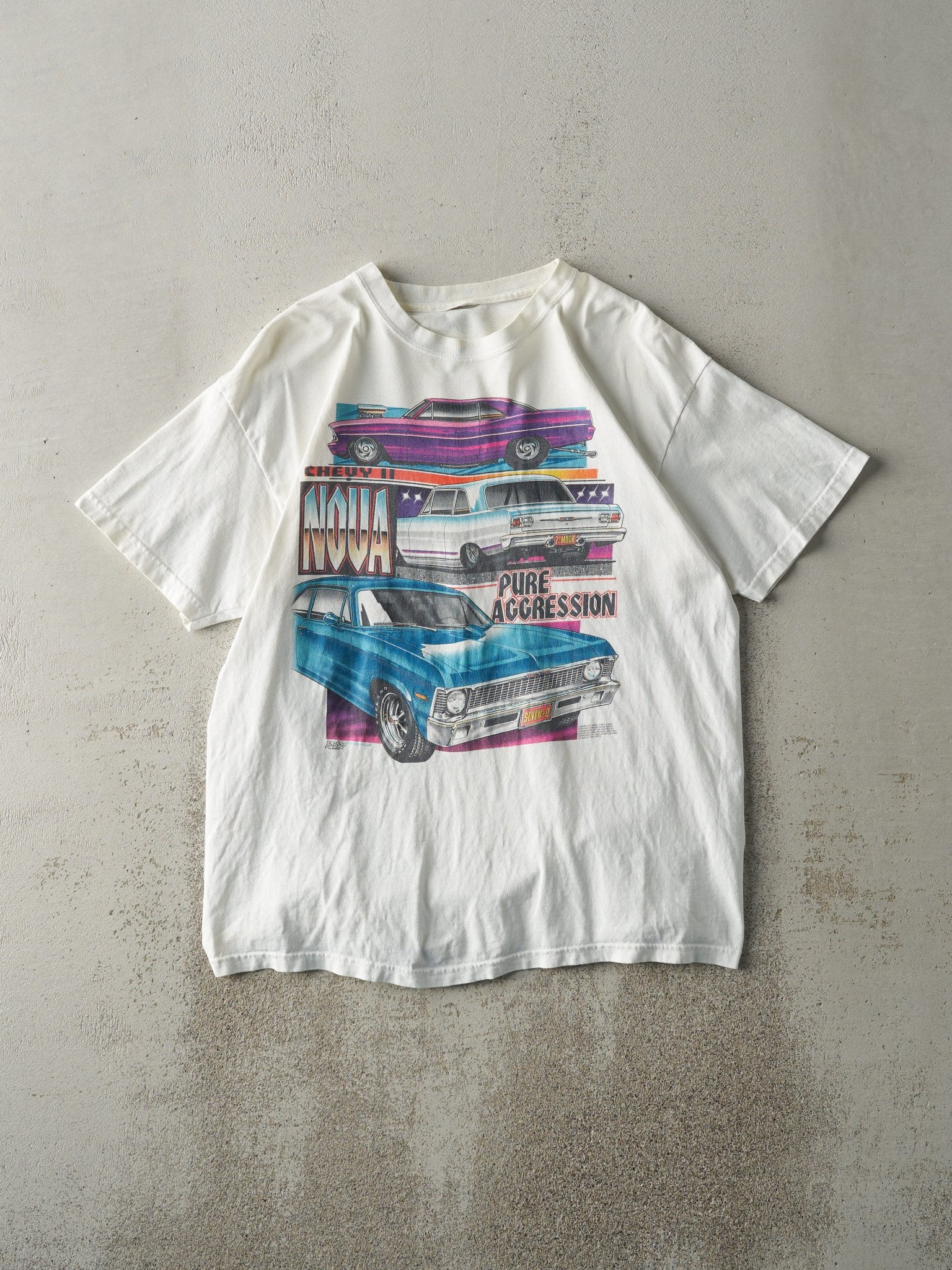 Vintage 95' White Chevy Nova Tee (M/L)