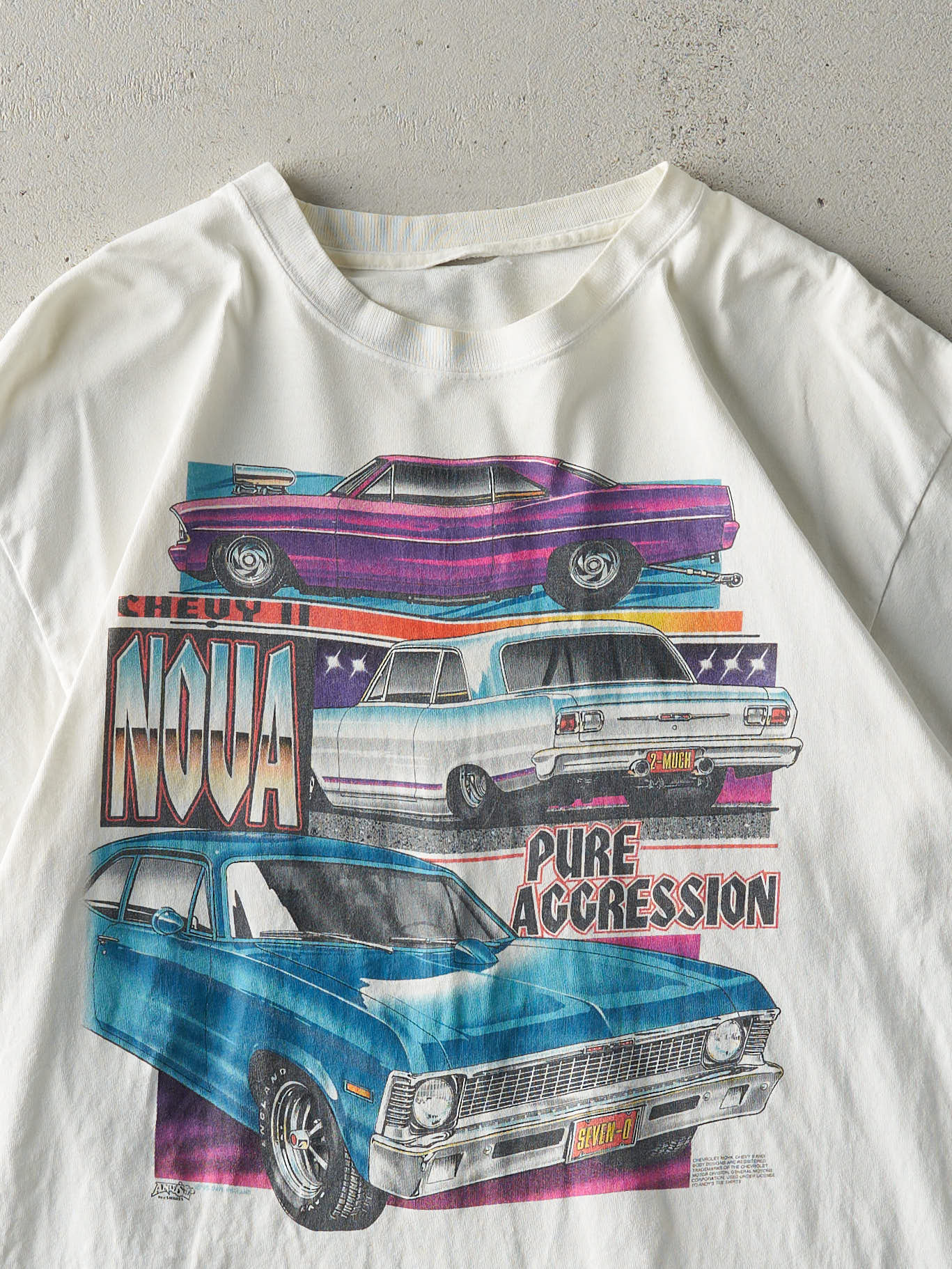 Vintage 95' White Chevy Nova Tee (M/L)