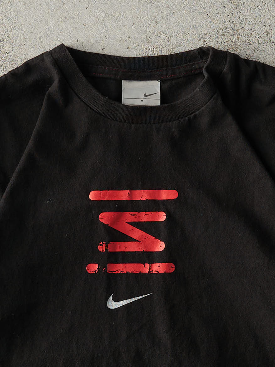 Vintage Y2K Black Nike Logo Tee (S)