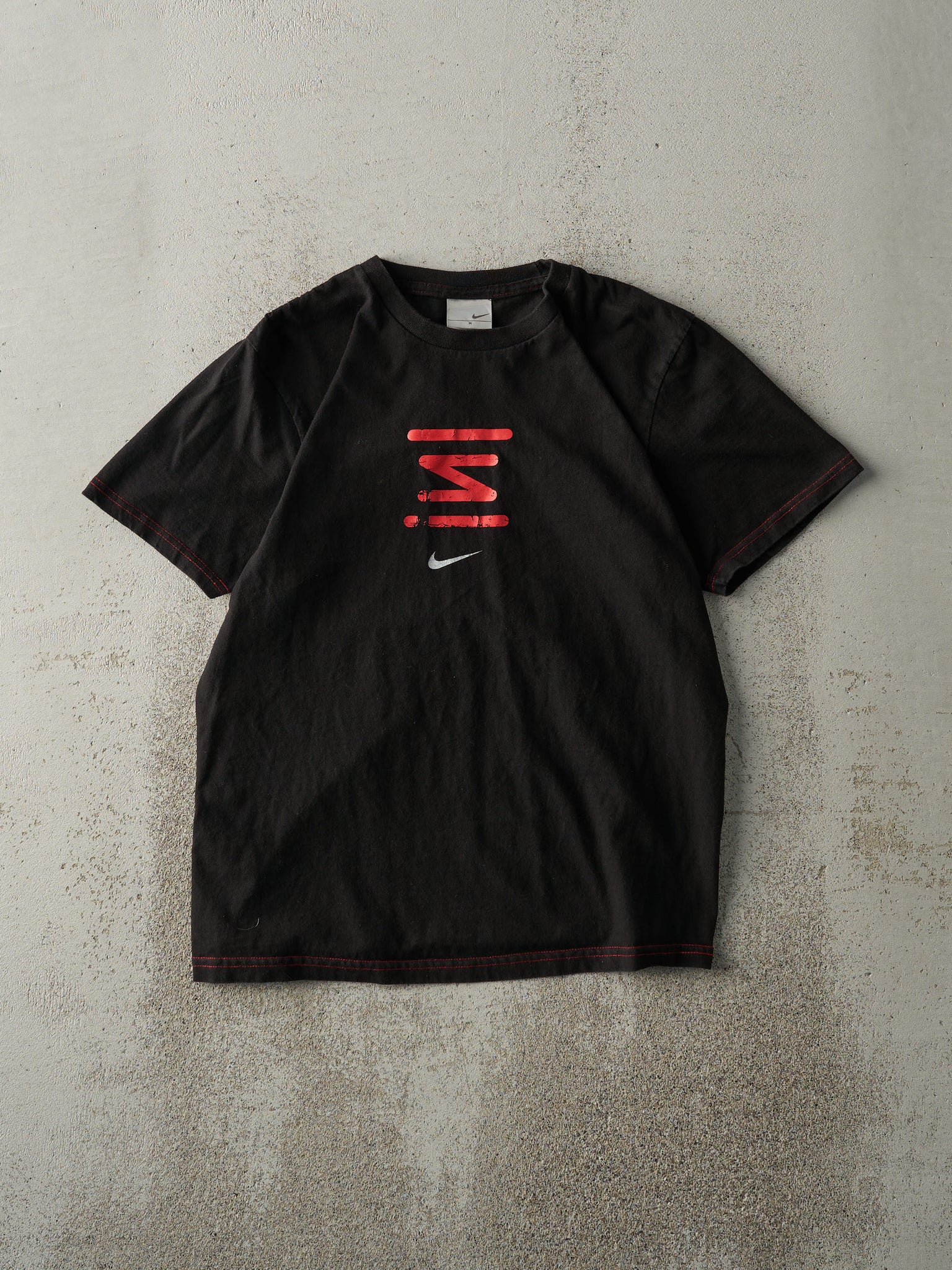 Vintage Y2K Black Nike Logo Tee (S)