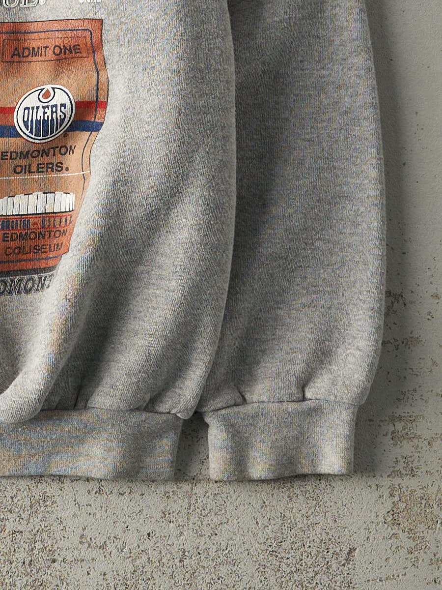 Vintage 90s Grey NHL Canadian Tour Crewneck (M/L)