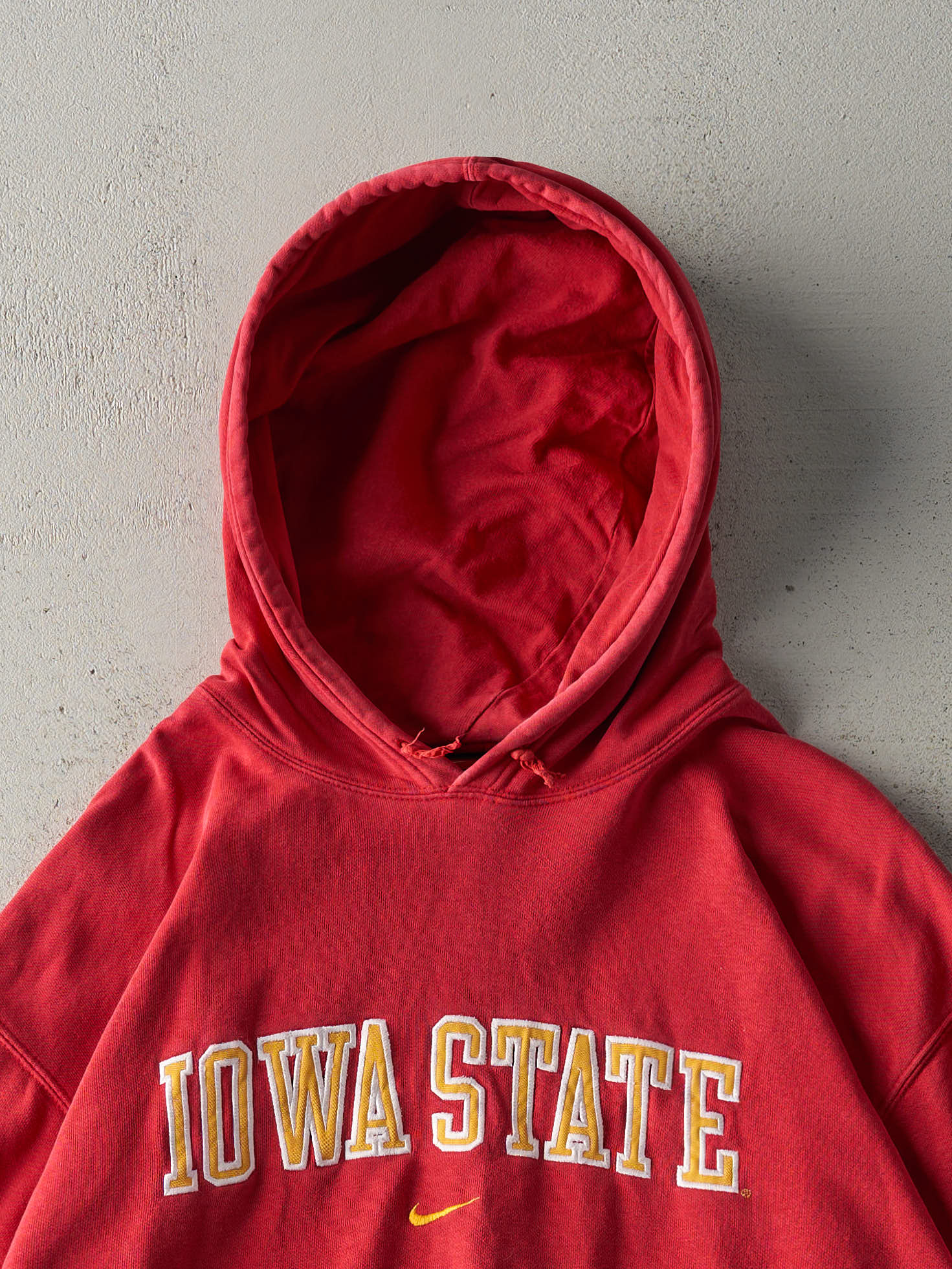 Vintage Y2K Red Embroidered Iowa State Nike Hoodie (XL)