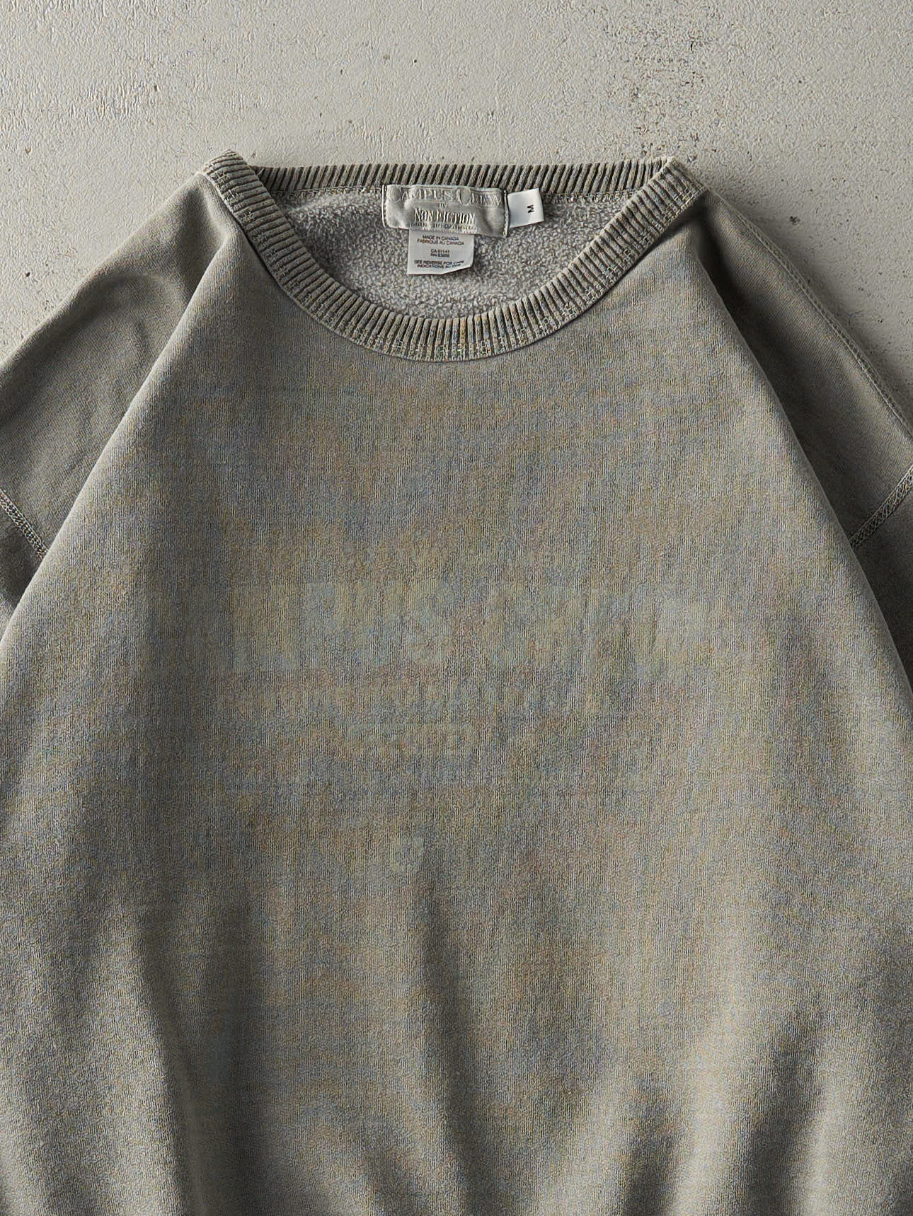 Vintage 90s Washed Green Campus Crew Crewneck (M/L)