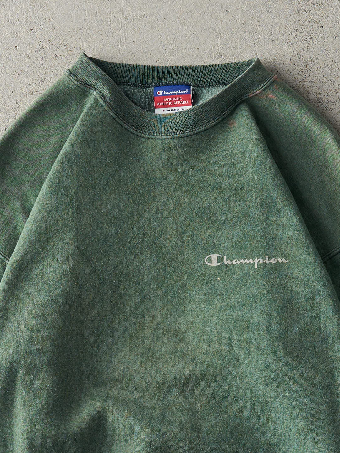 Vintage Y2K Green Champion Crewneck (M)