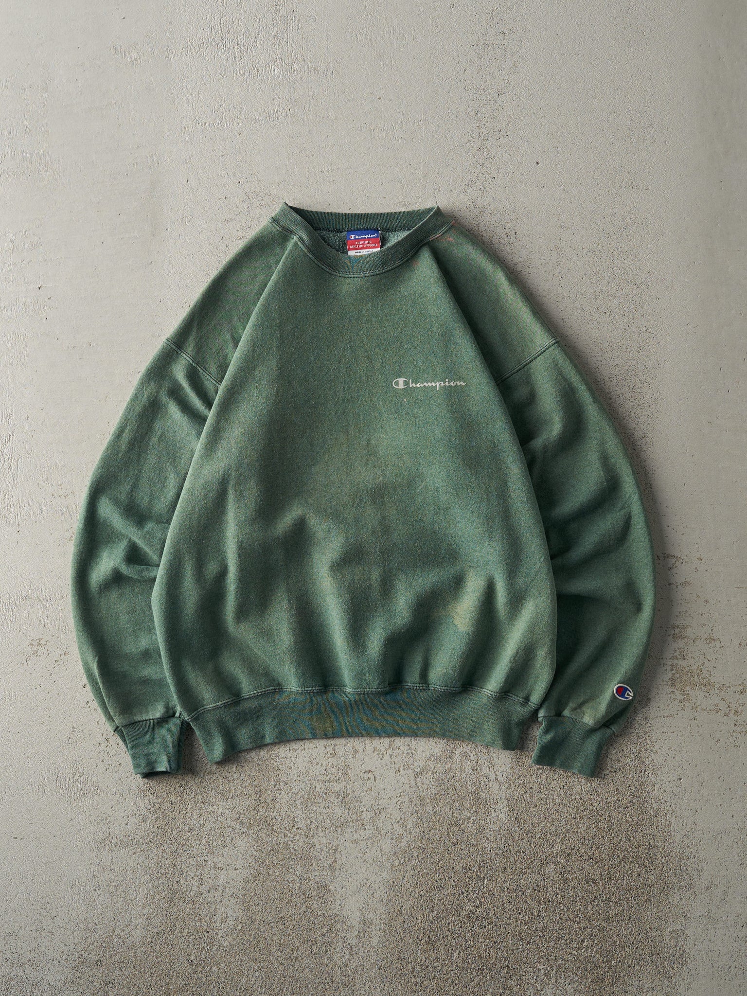 Vintage Y2K Green Champion Crewneck (M)