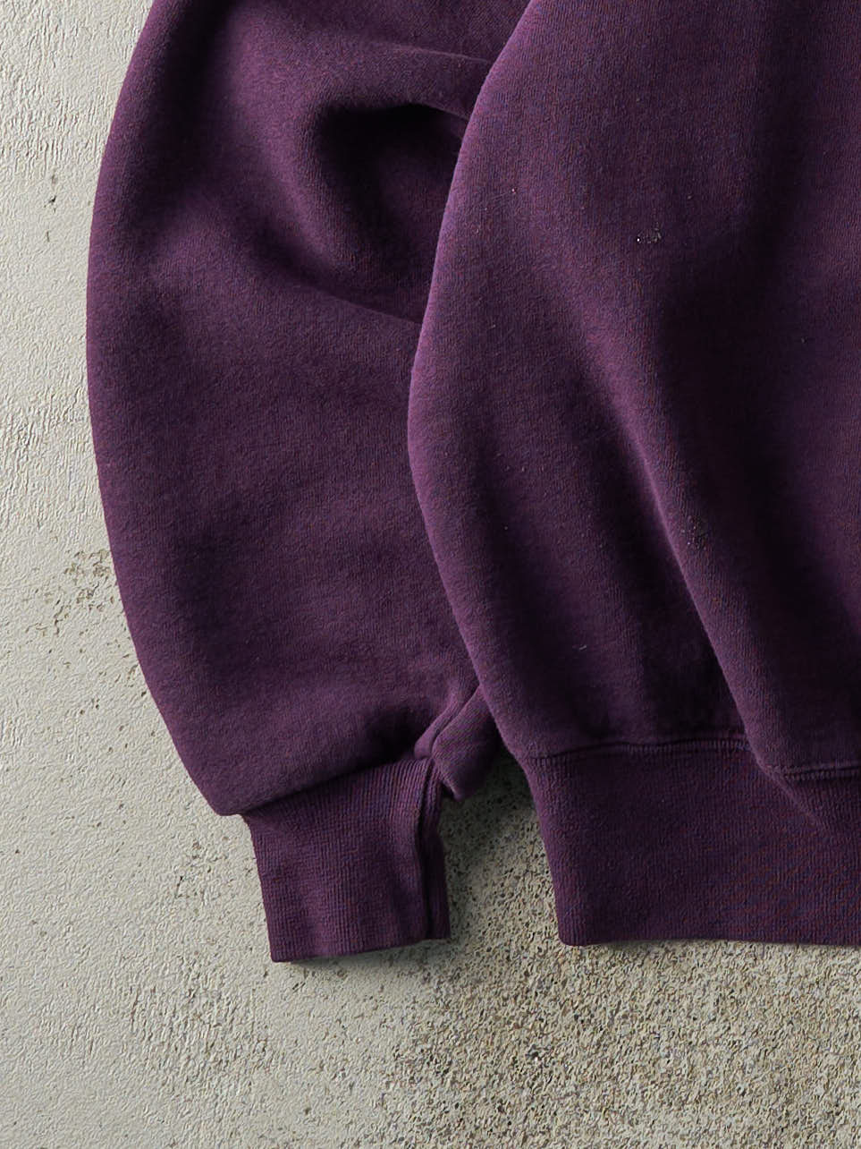 Vintage 90s Purple Bootleg Guess Quarter Zip Boxy Sweatshirt (XL)