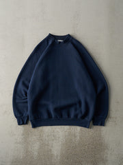 Vintage 90s Navy Blue Blank Crewneck (M/L)