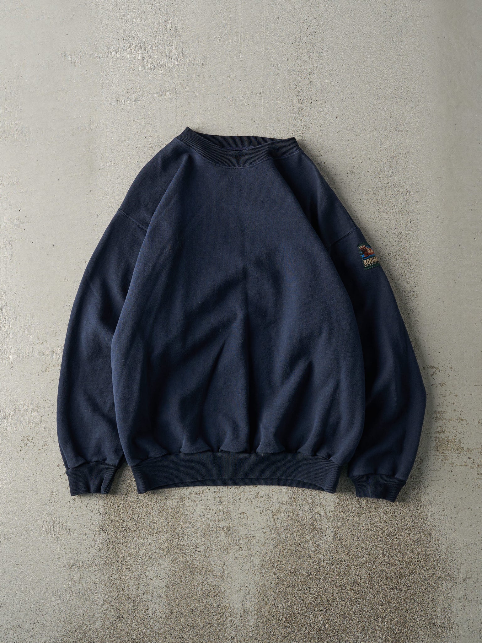 Vintage 90s Navy Blue Kodiak Blank Crewneck (M/L)