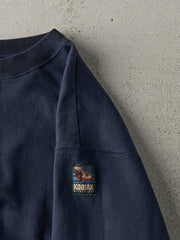 Vintage 90s Navy Blue Kodiak Blank Crewneck (M/L)