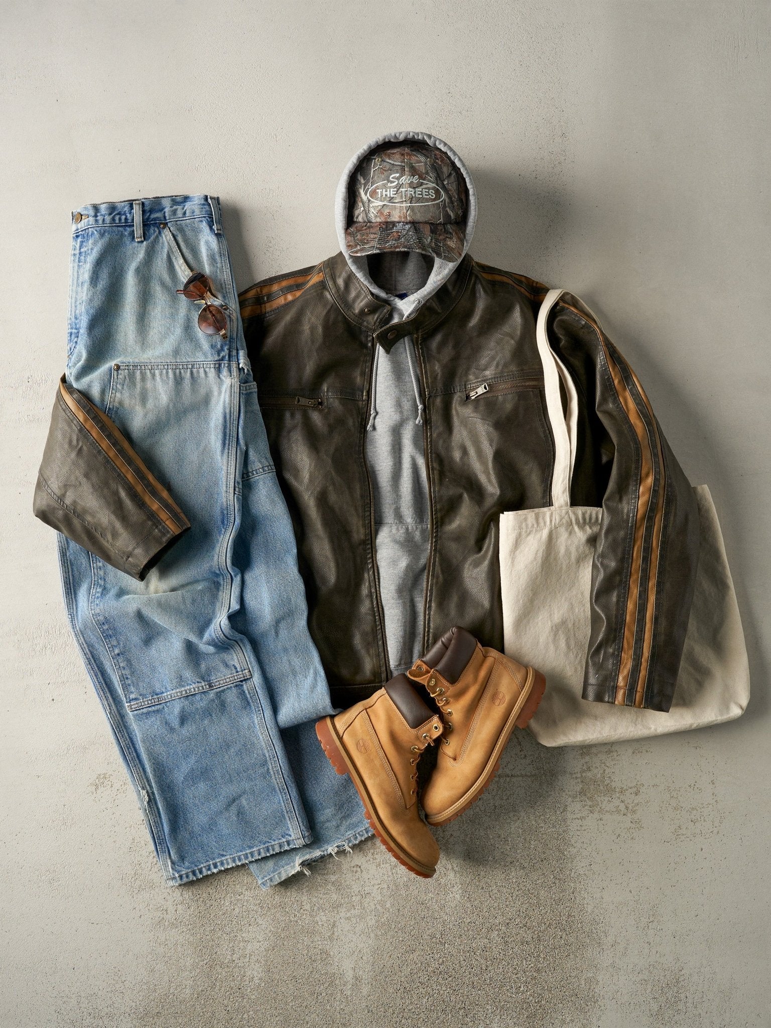 Vintage Y2K Brown Arizona Jean Co Leather Jacket (XL)