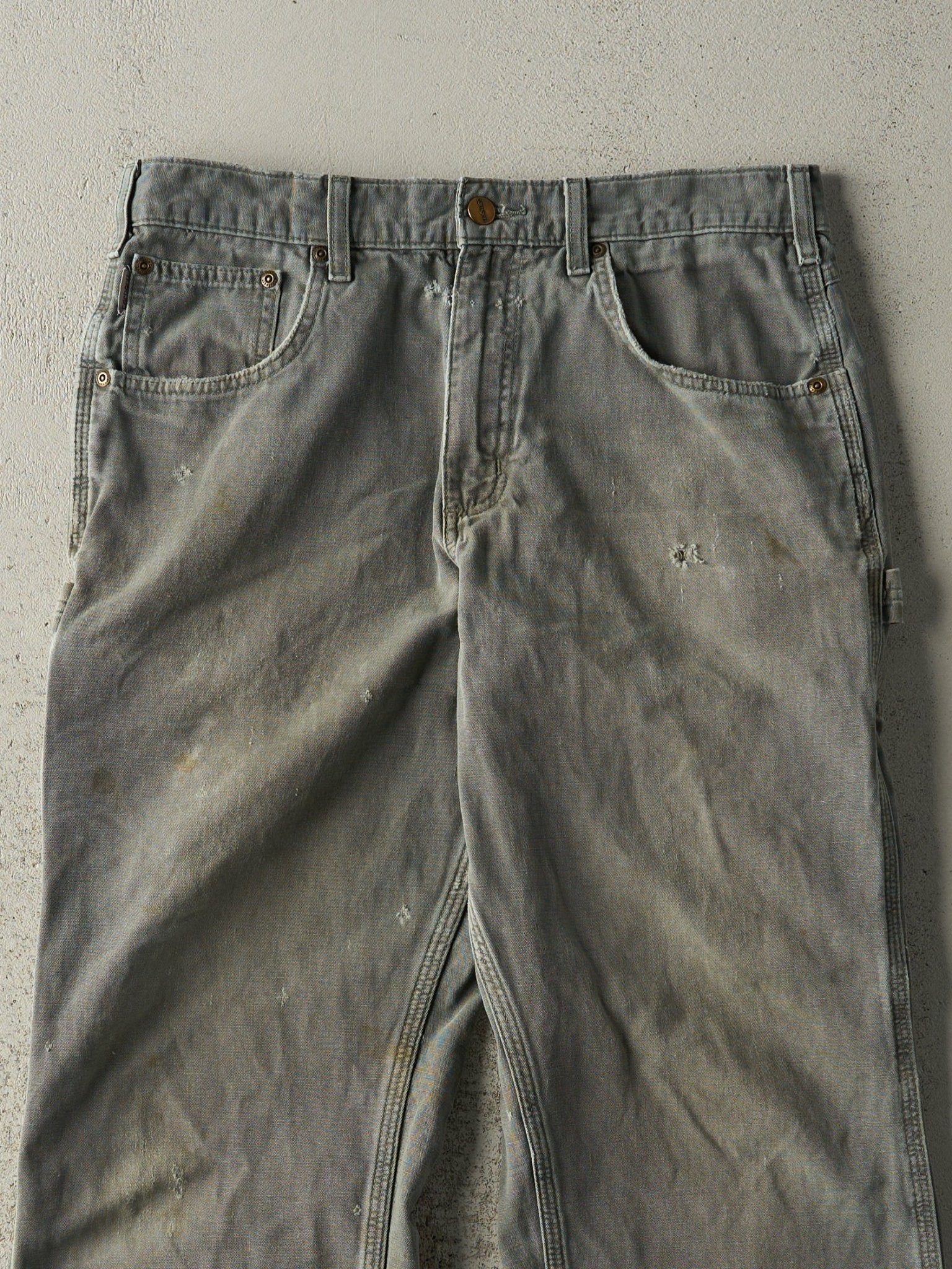 Vintage Y2K Green Lightweight Carhartt Carpenter Pants (32x31)