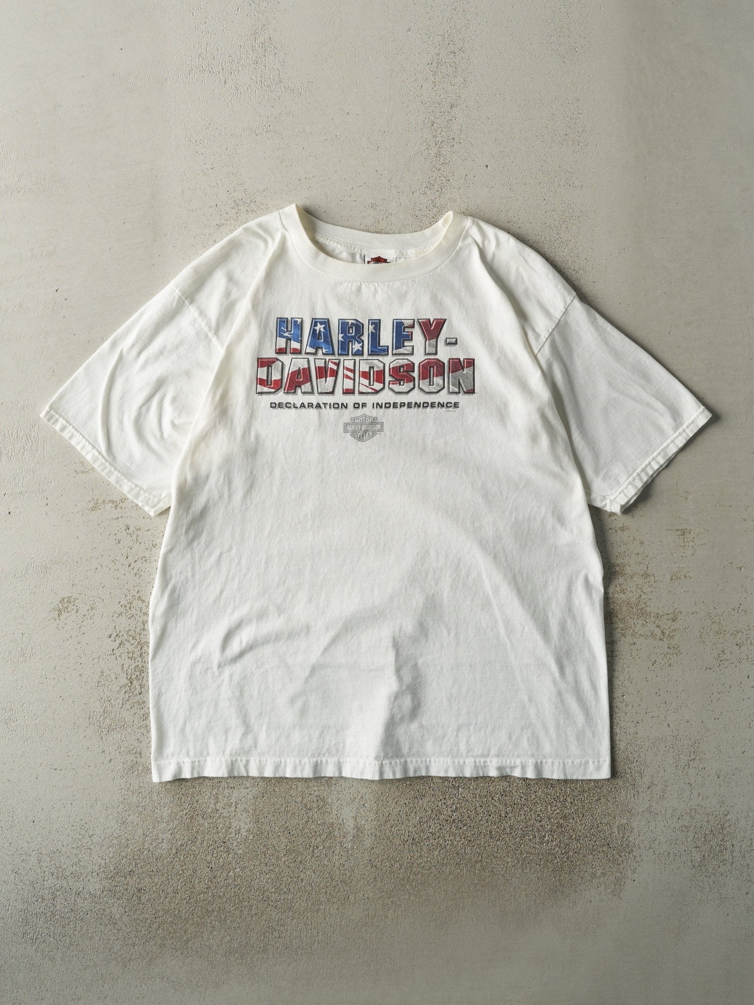 Vintage 05' White Santa Barbara California Harley Davidson Tee (XL)