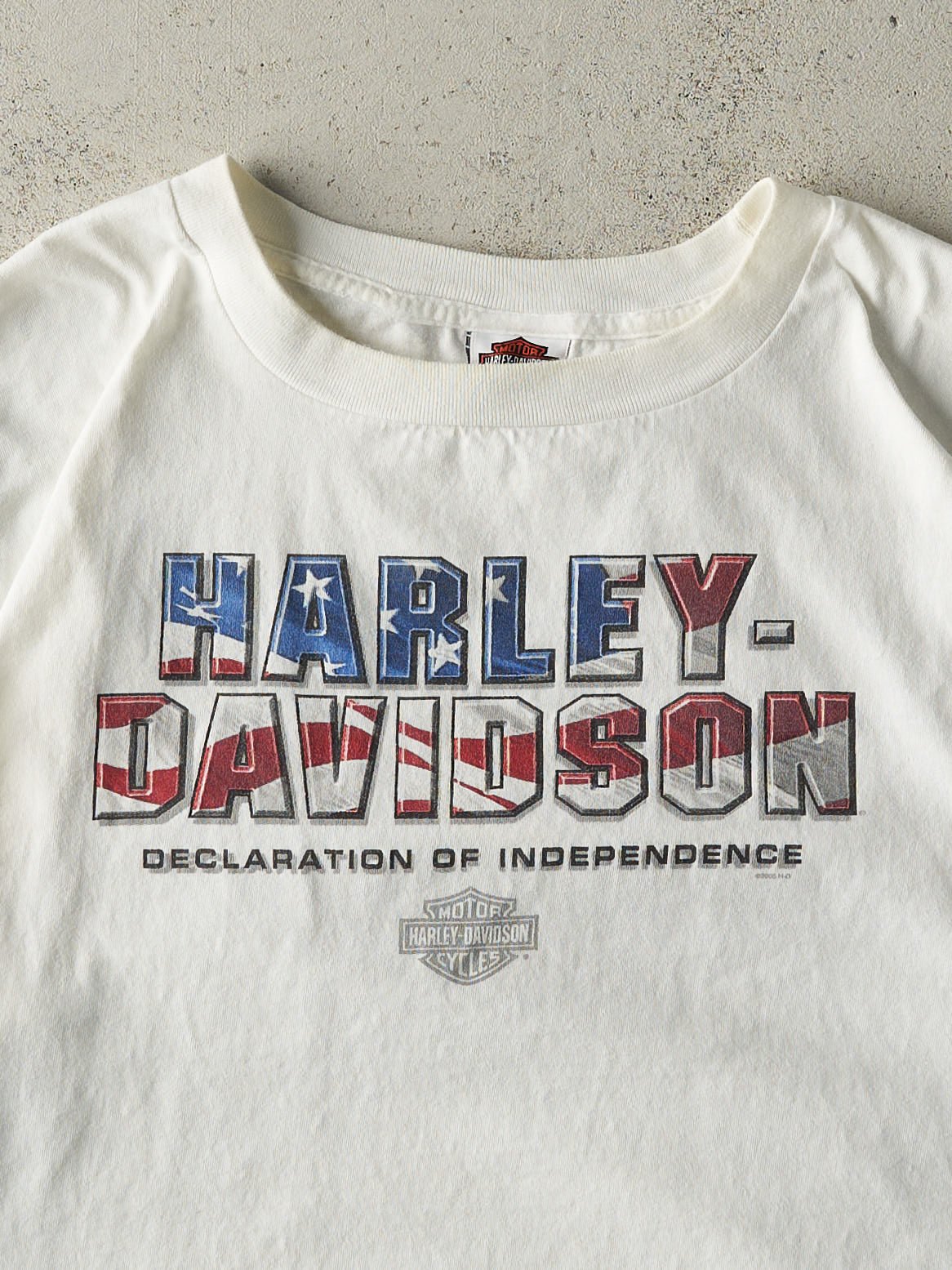 Vintage 05' White Santa Barbara California Harley Davidson Tee (XL)
