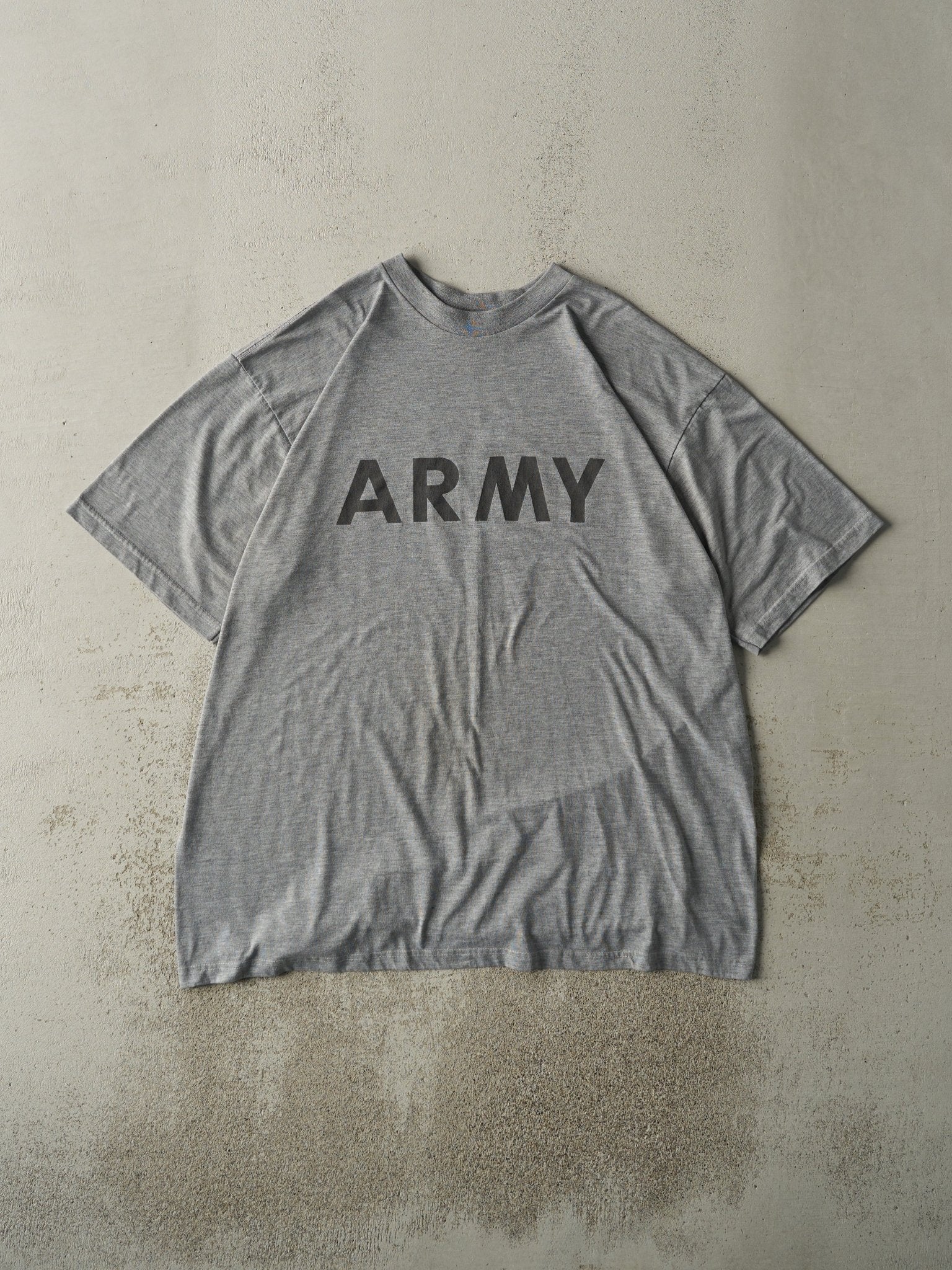 Vintage Y2K Grey US Army Tee (XL/XXL)