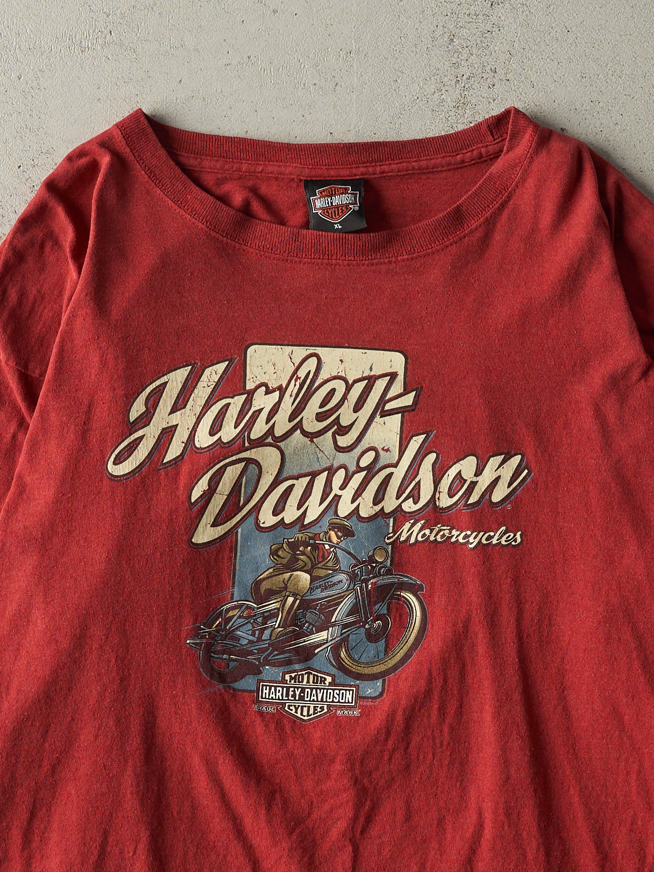 Vintage 05' Red Wisconsin Dells, Wisconsin Harley Davidson Long Sleeve (L)