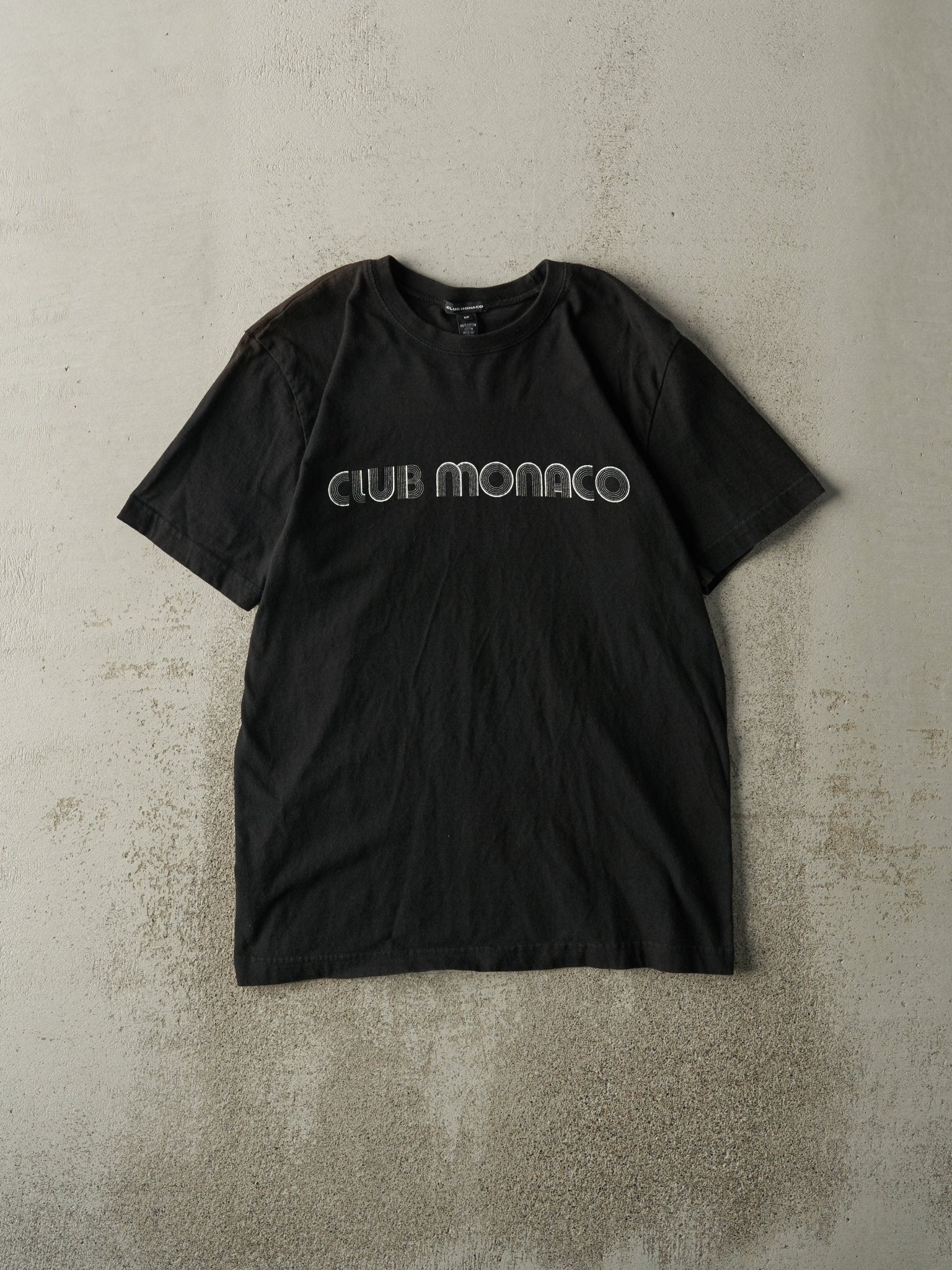 Vintage Y2K Black Club Monaco Tee (S/M)