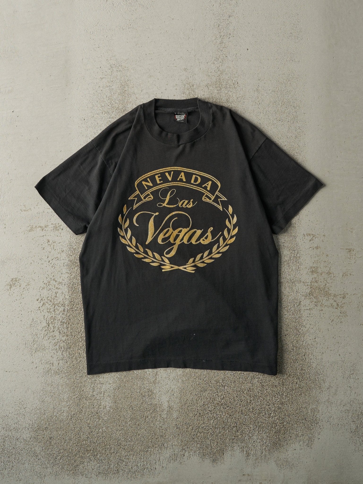Vintage 80s Black Las Vegas Single Stitch Tee (M/L)