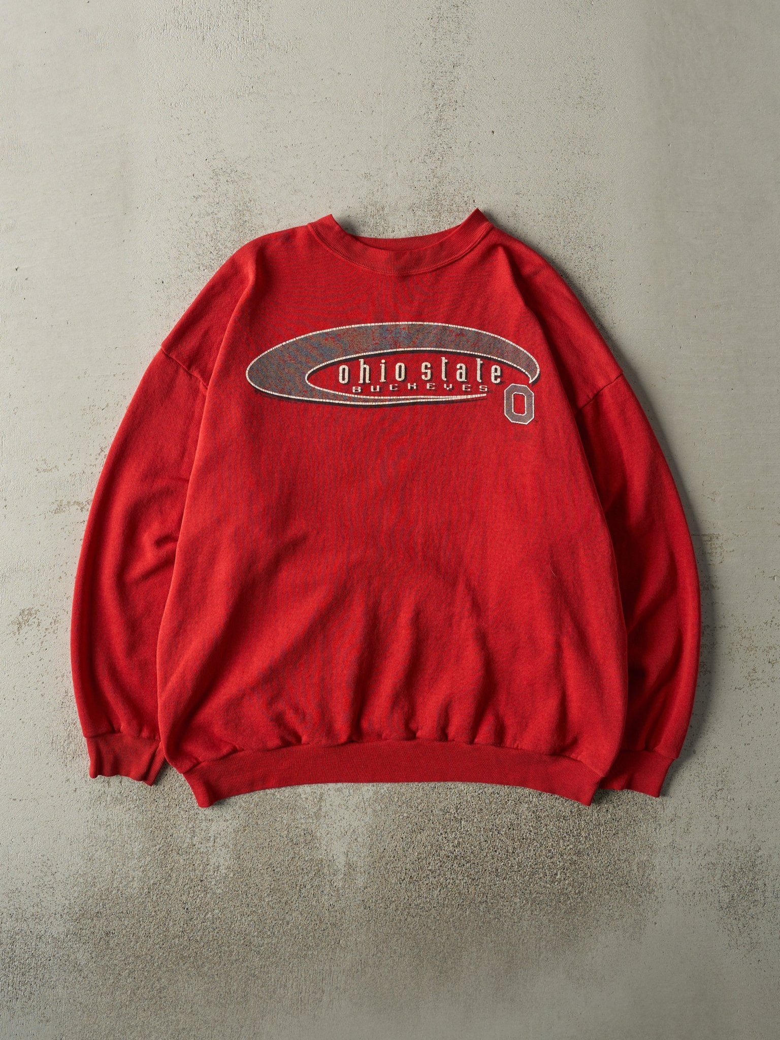 Vintage 90s Red Ohio State Buckeyes Lightweight Crewneck (L/XL)