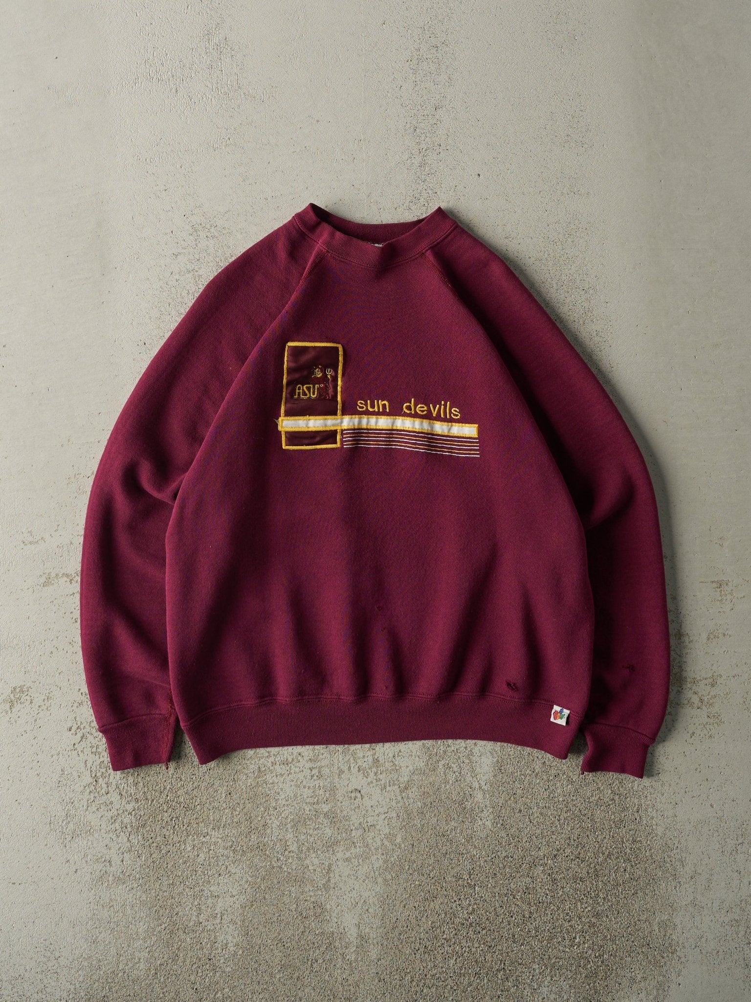 Vintage 90s Red Arizona State University Sun Devils Crewneck (L)