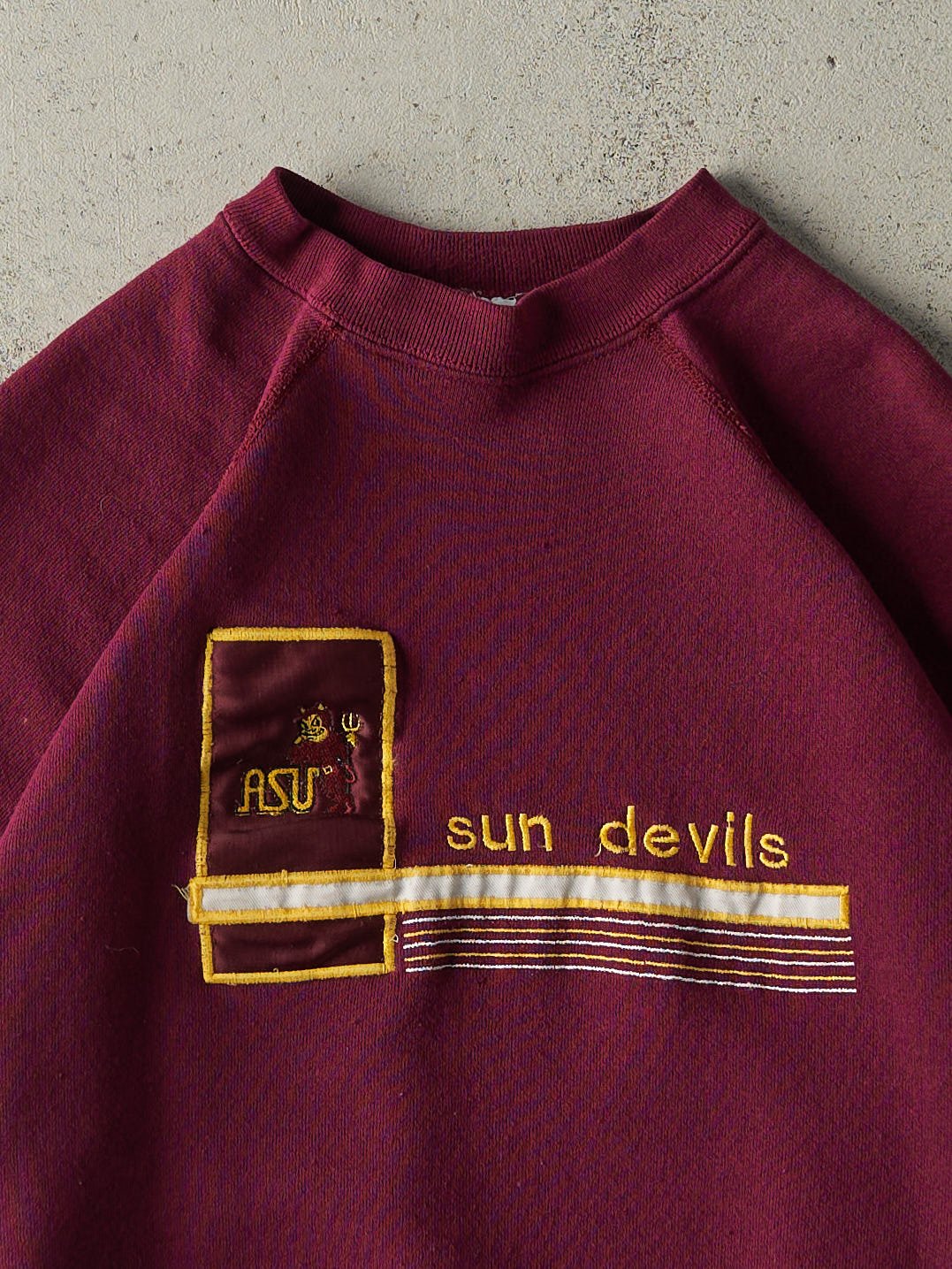 Vintage 90s Red Arizona State University Sun Devils Crewneck (L)