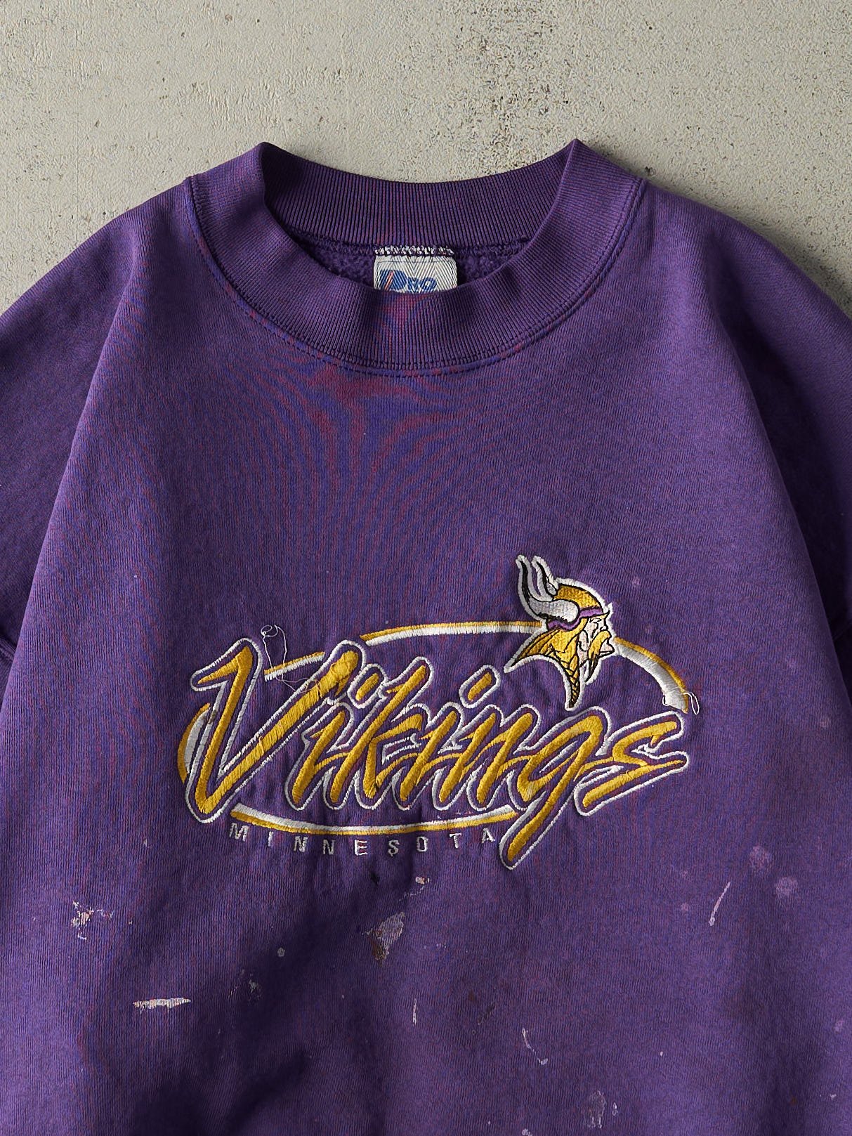 Vintage 90s Purple Minnesota Vikings Crewneck (L)