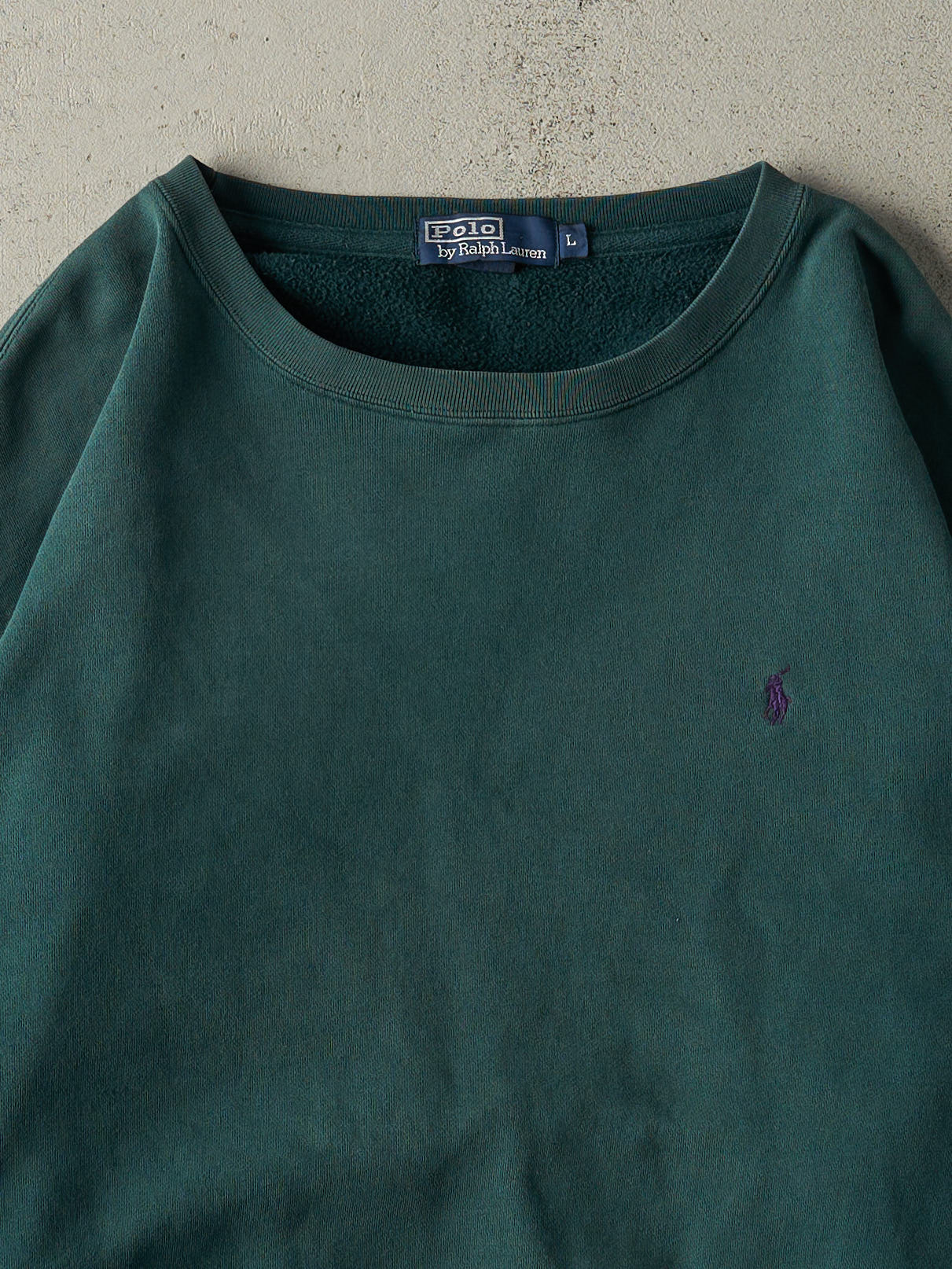 Vintage 90s Green Polo By Ralph Lauren Crewneck (L/XL)