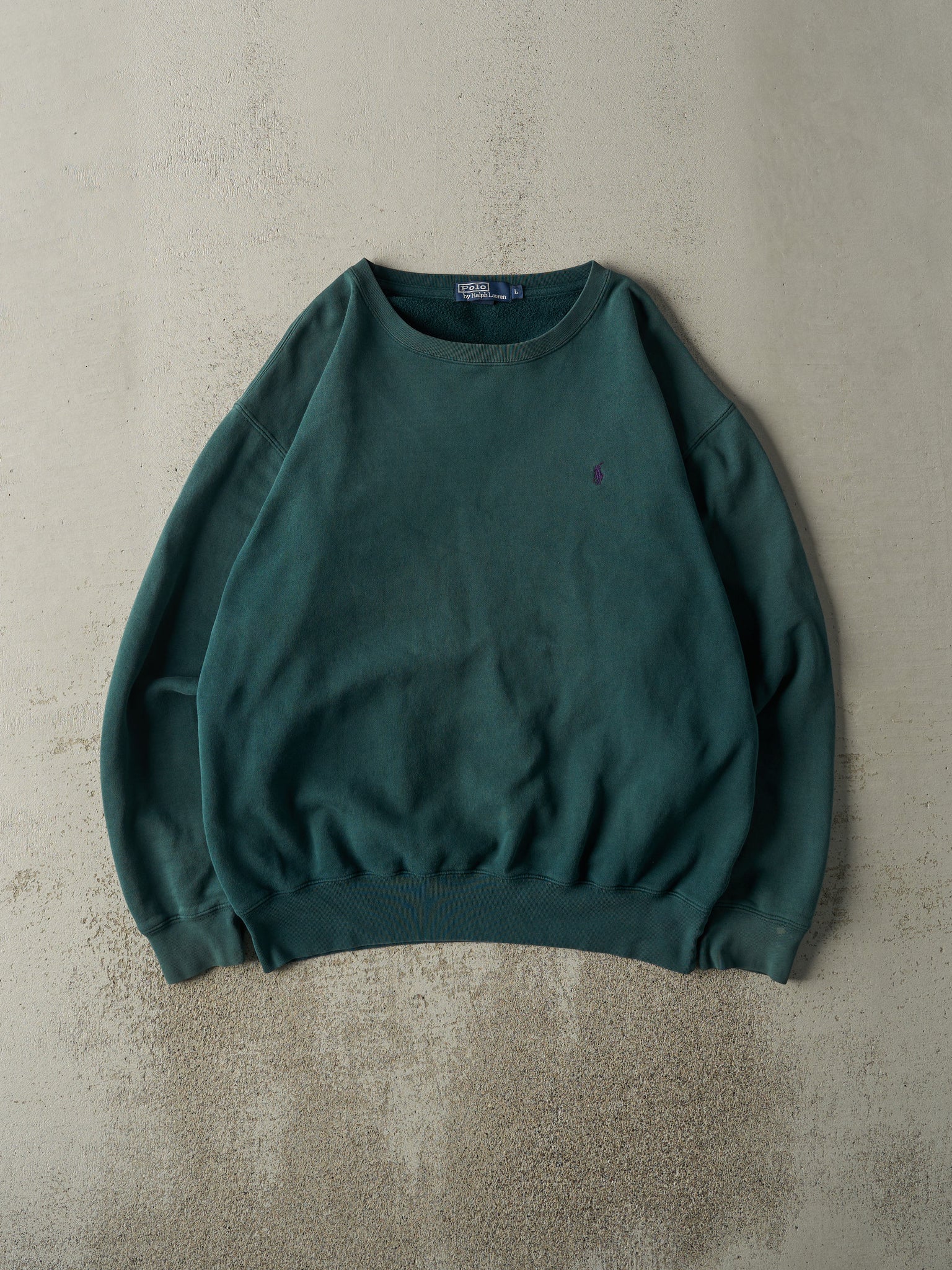 Vintage 90s Green Polo By Ralph Lauren Crewneck (L/XL)