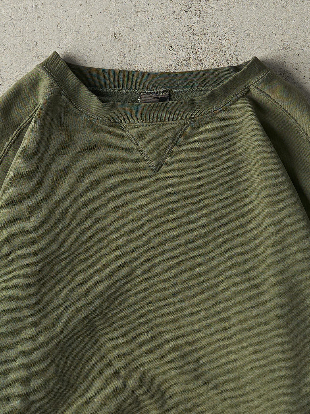 Vintage 90s Green Blank Crewneck (L)