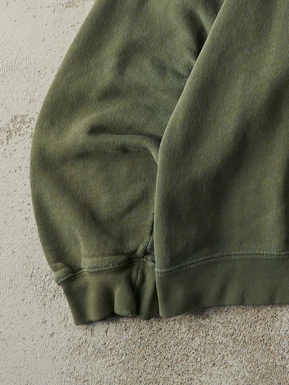 Vintage 90s Green Blank Crewneck (L)