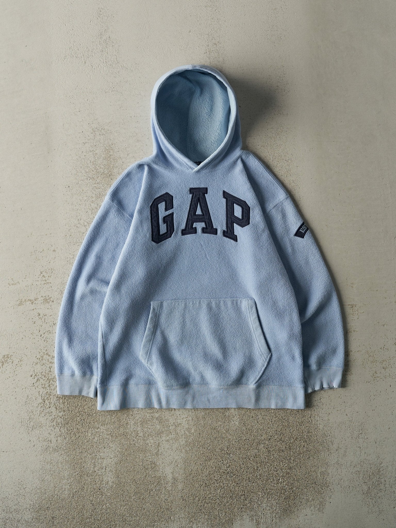 Vintage 90s Baby Blue Gap Fleece Hoodie (M)