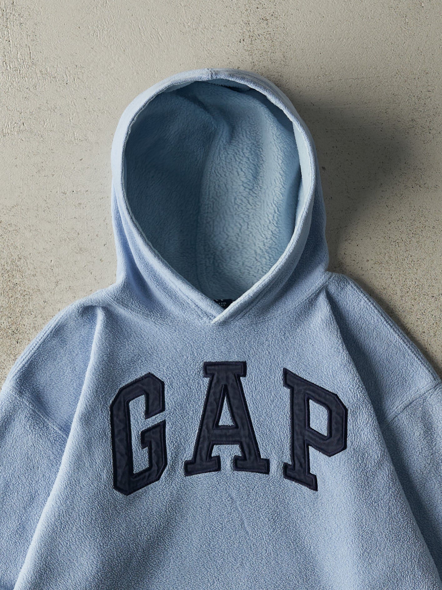 Vintage 90s Baby Blue Gap Fleece Hoodie (M)