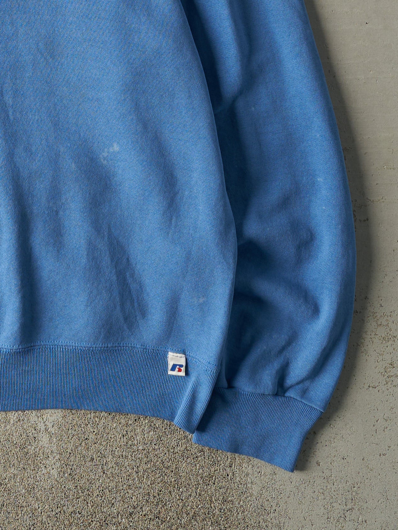Vintage Y2K Blue Blank Russell Athletic Crewneck (L)
