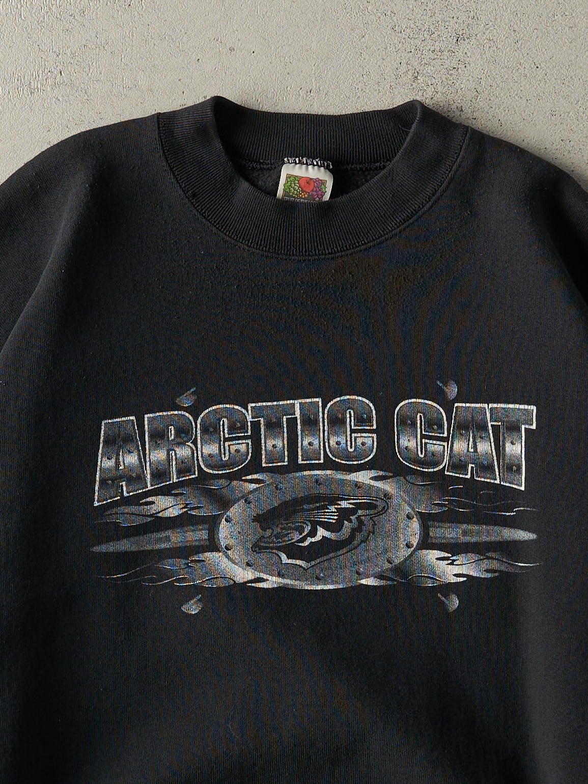 Vintage 90s Black Arctic Cat Crewneck (XL)