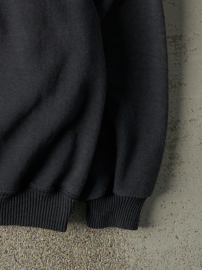 Vintage 90s Faded Black Embroidered Northern Elements Crewneck (XL)